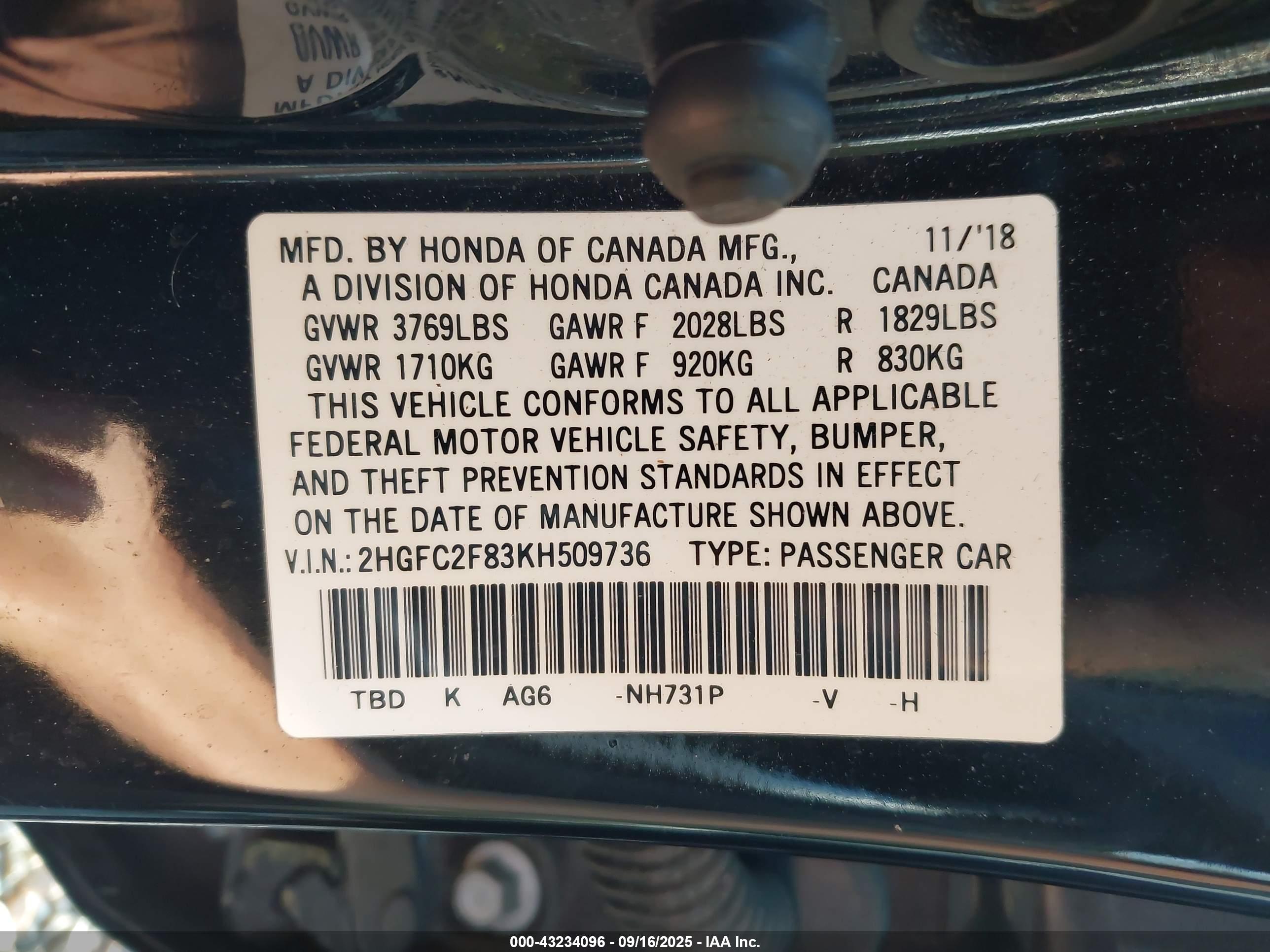 HONDA CIVIC image 9