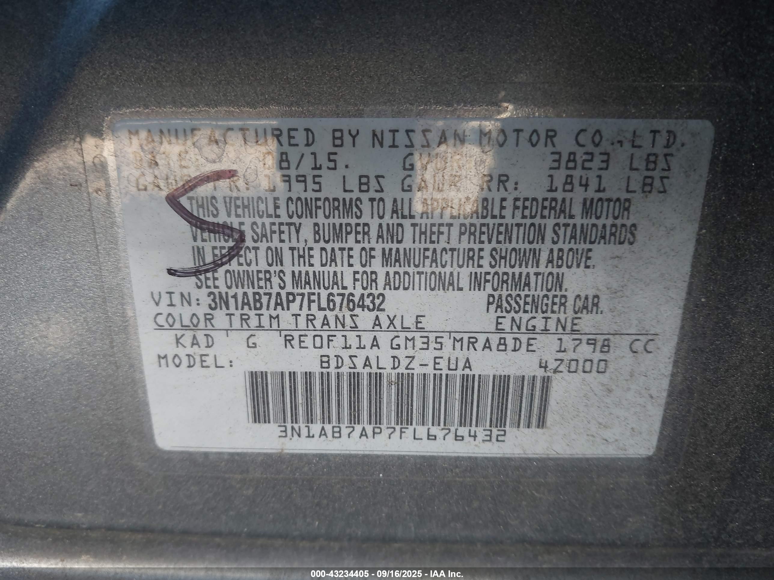 NISSAN SENTRA image 9