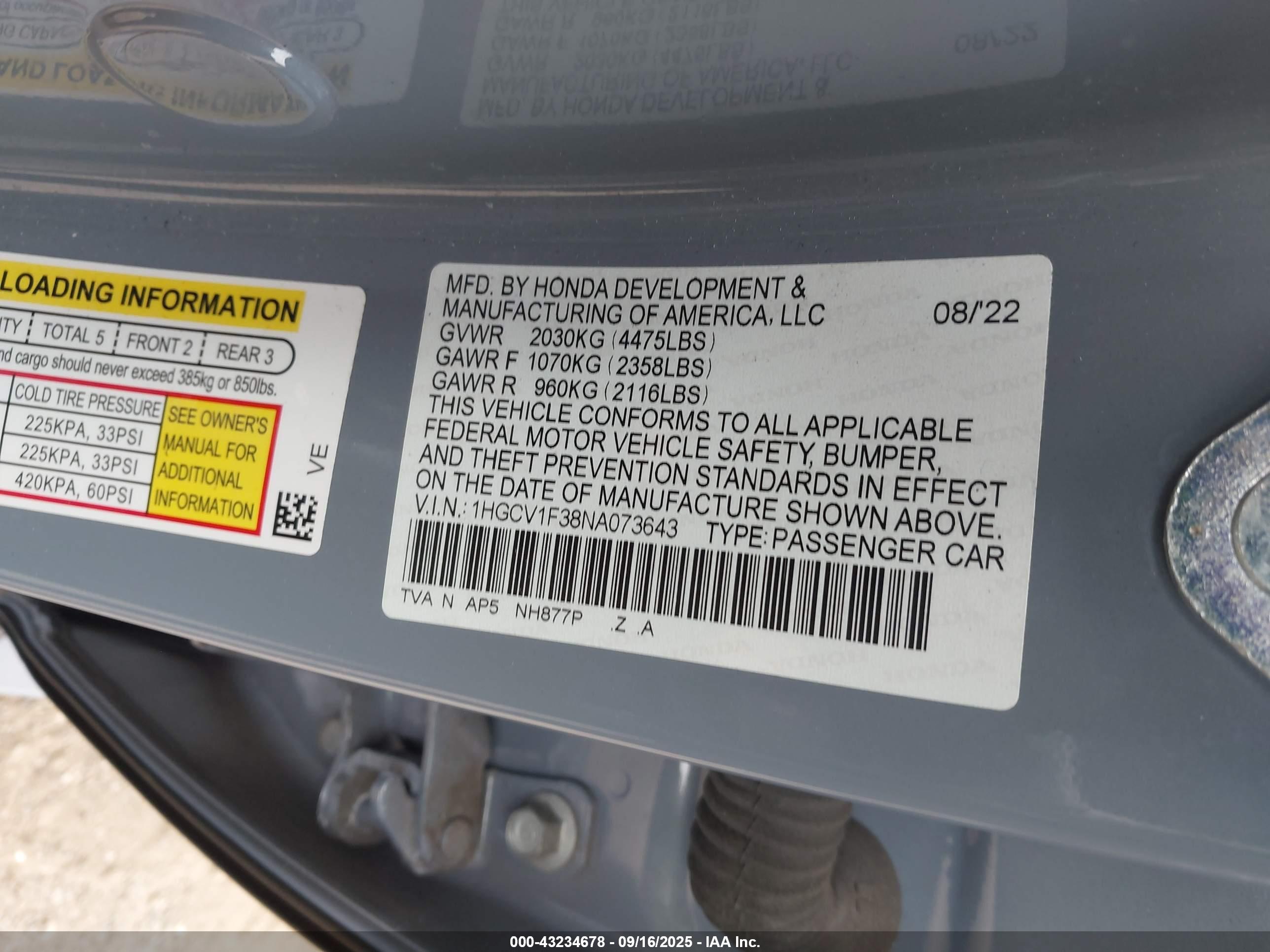 HONDA ACCORD image 9