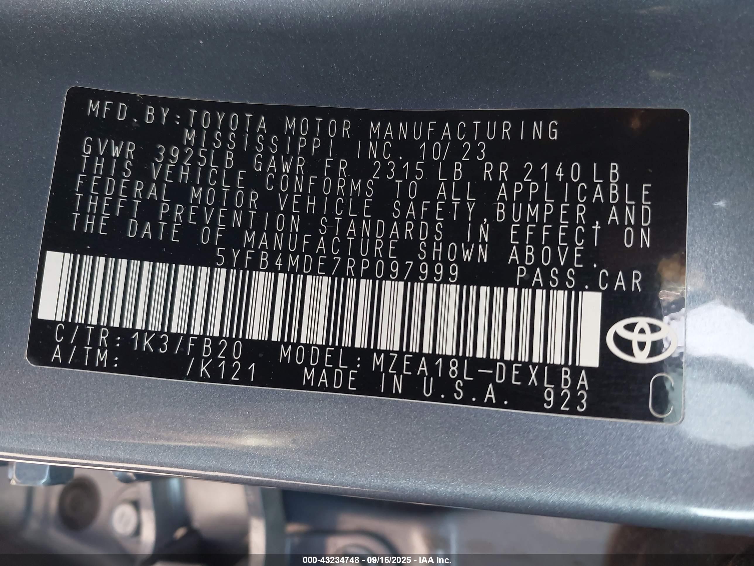 TOYOTA COROLLA image 9