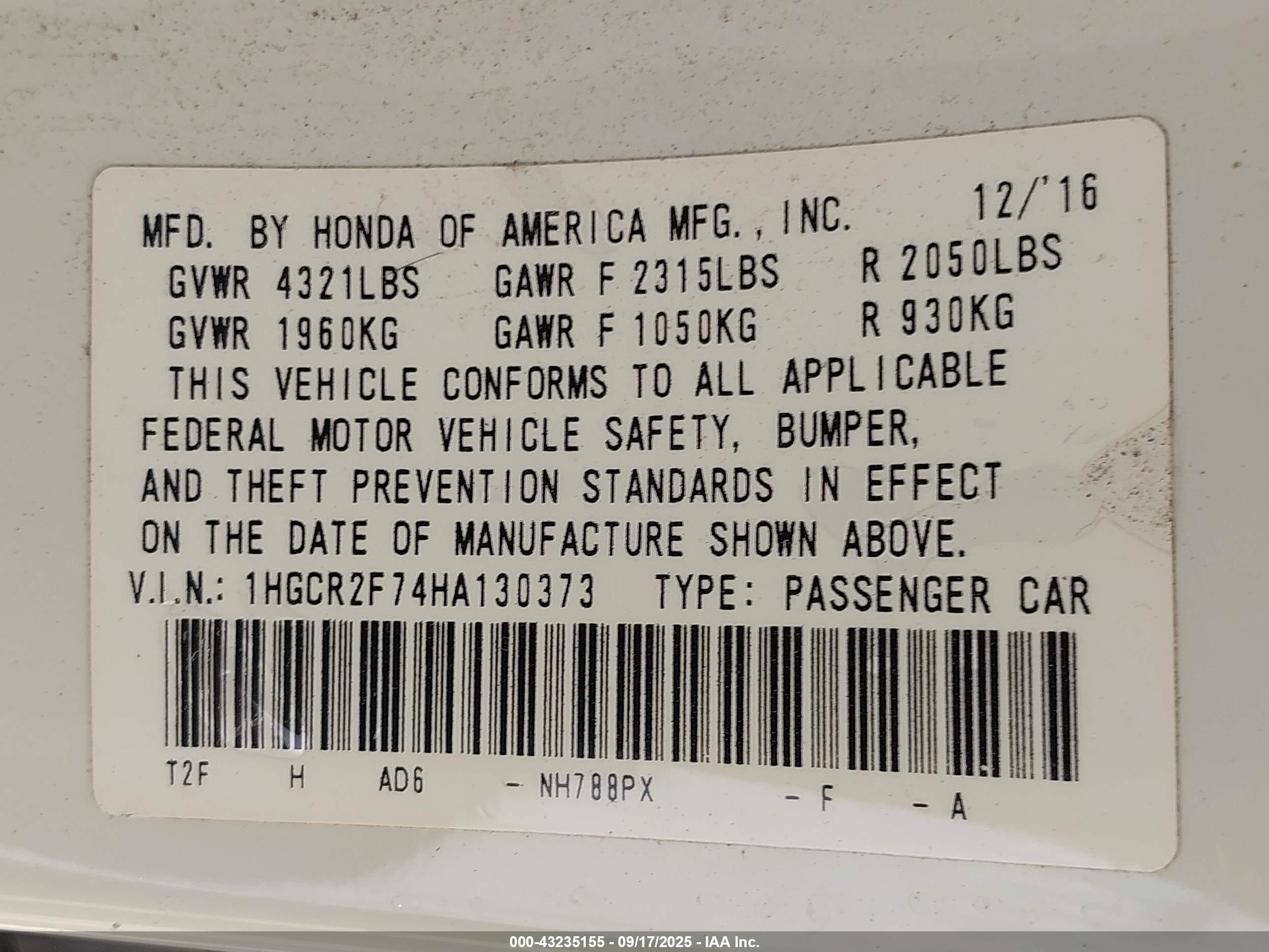HONDA ACCORD image 9