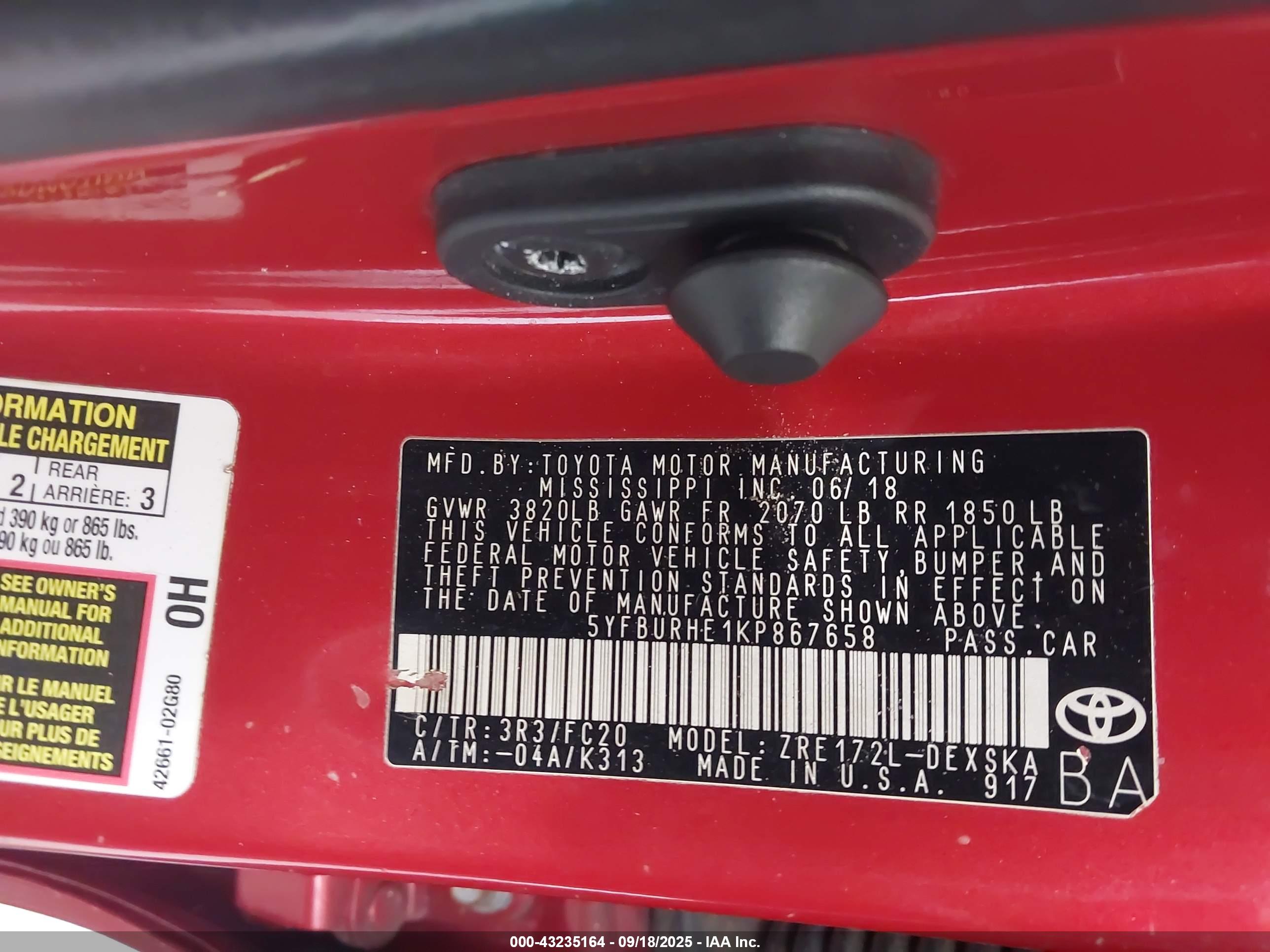 TOYOTA COROLLA image 9