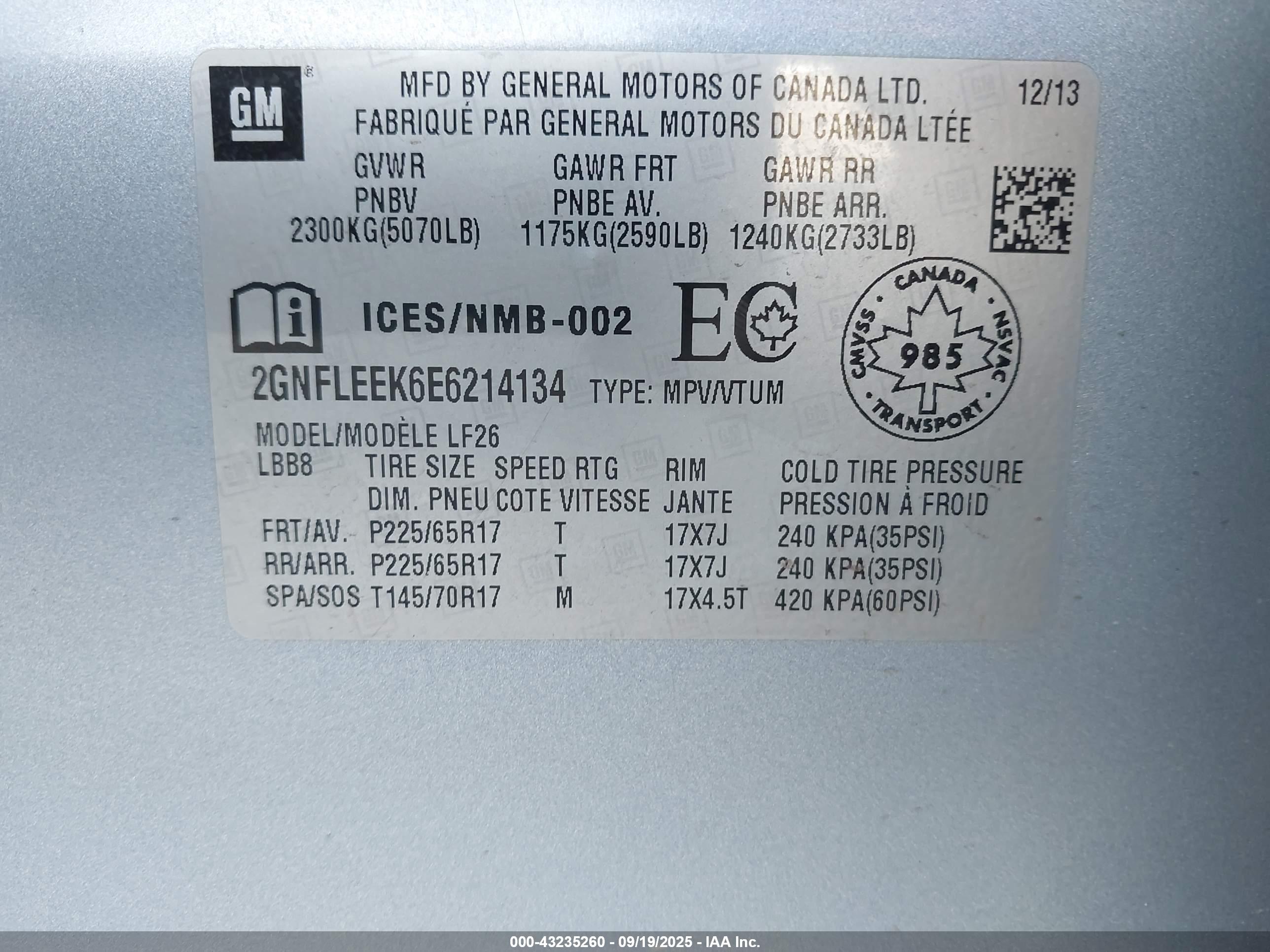 CHEVROLET EQUINOX image 9