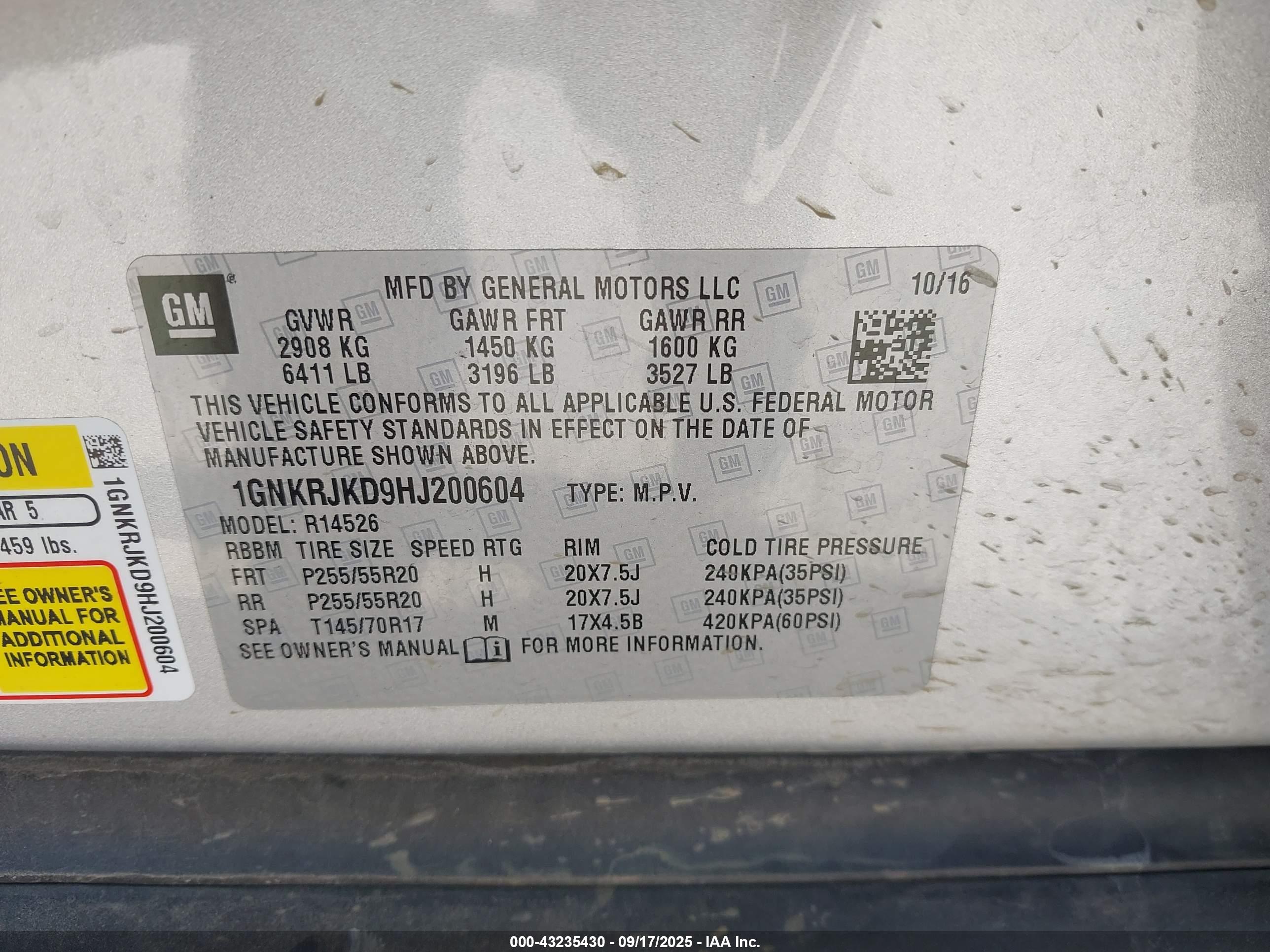 CHEVROLET TRAVERSE image 9