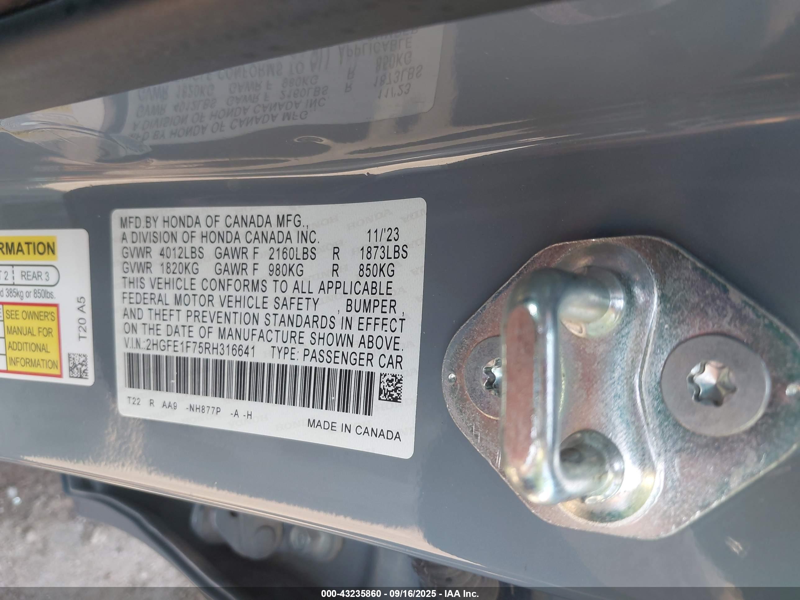 HONDA CIVIC image 9