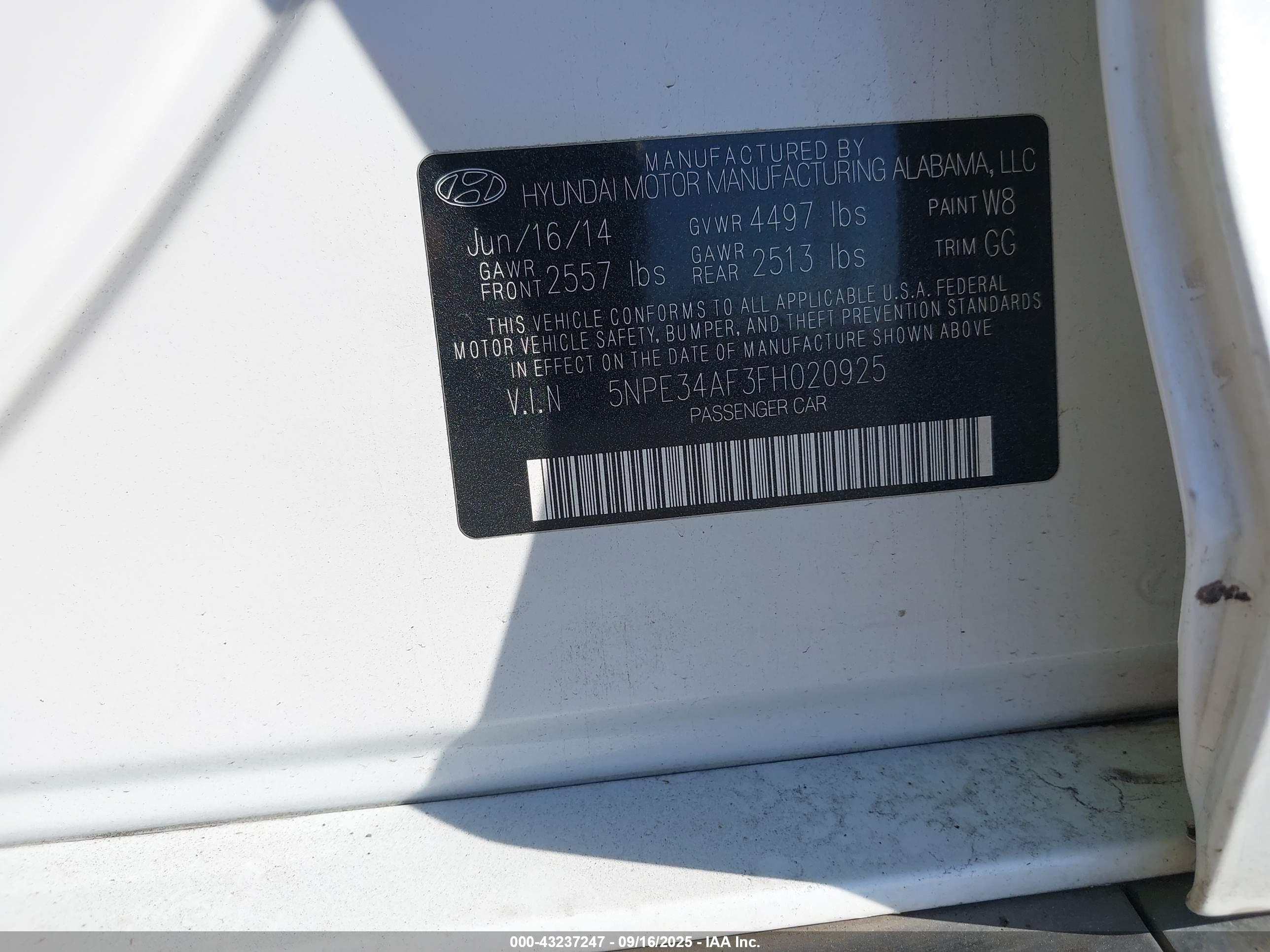 HYUNDAI SONATA image 9