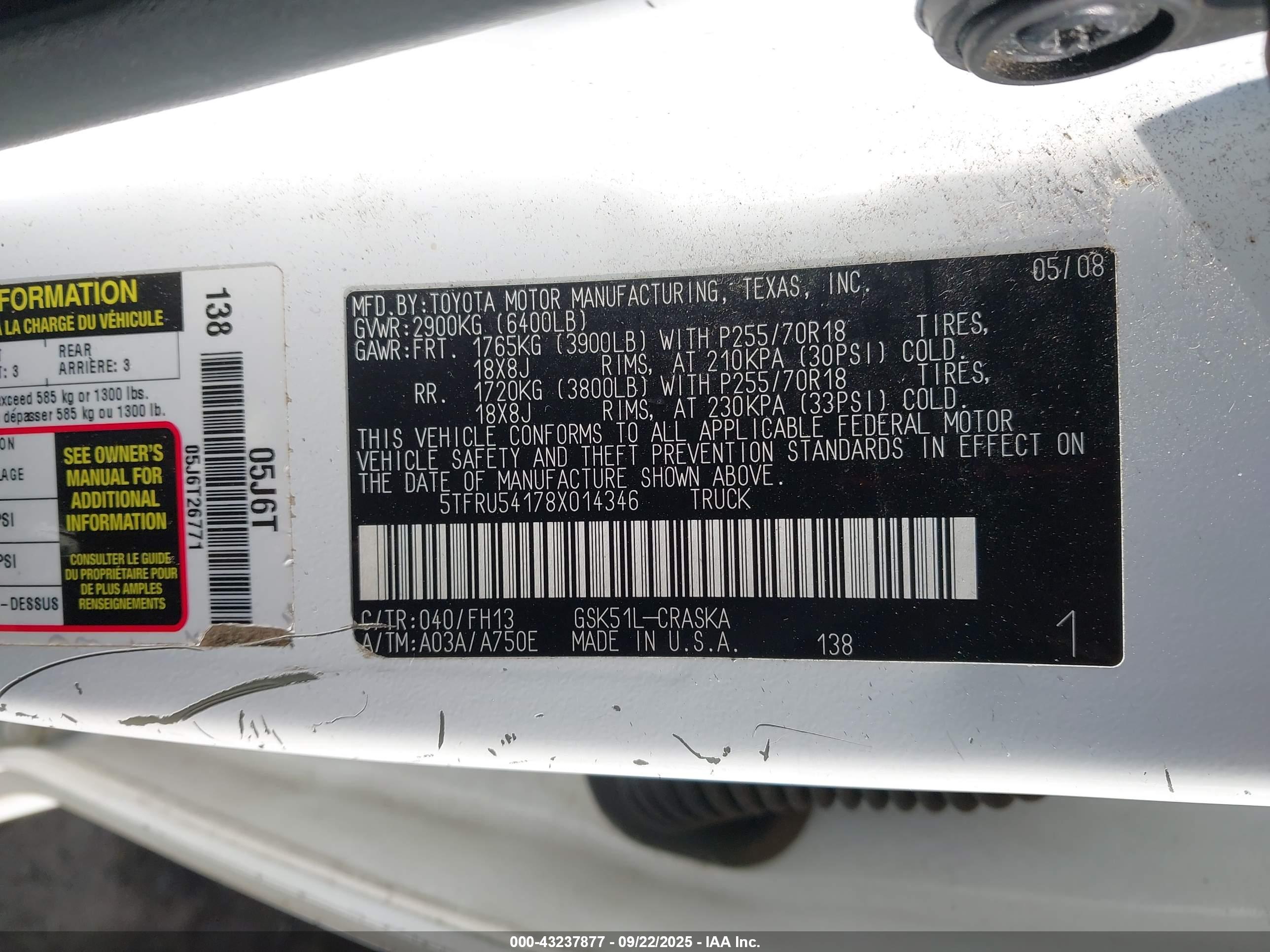 TOYOTA TUNDRA image 9