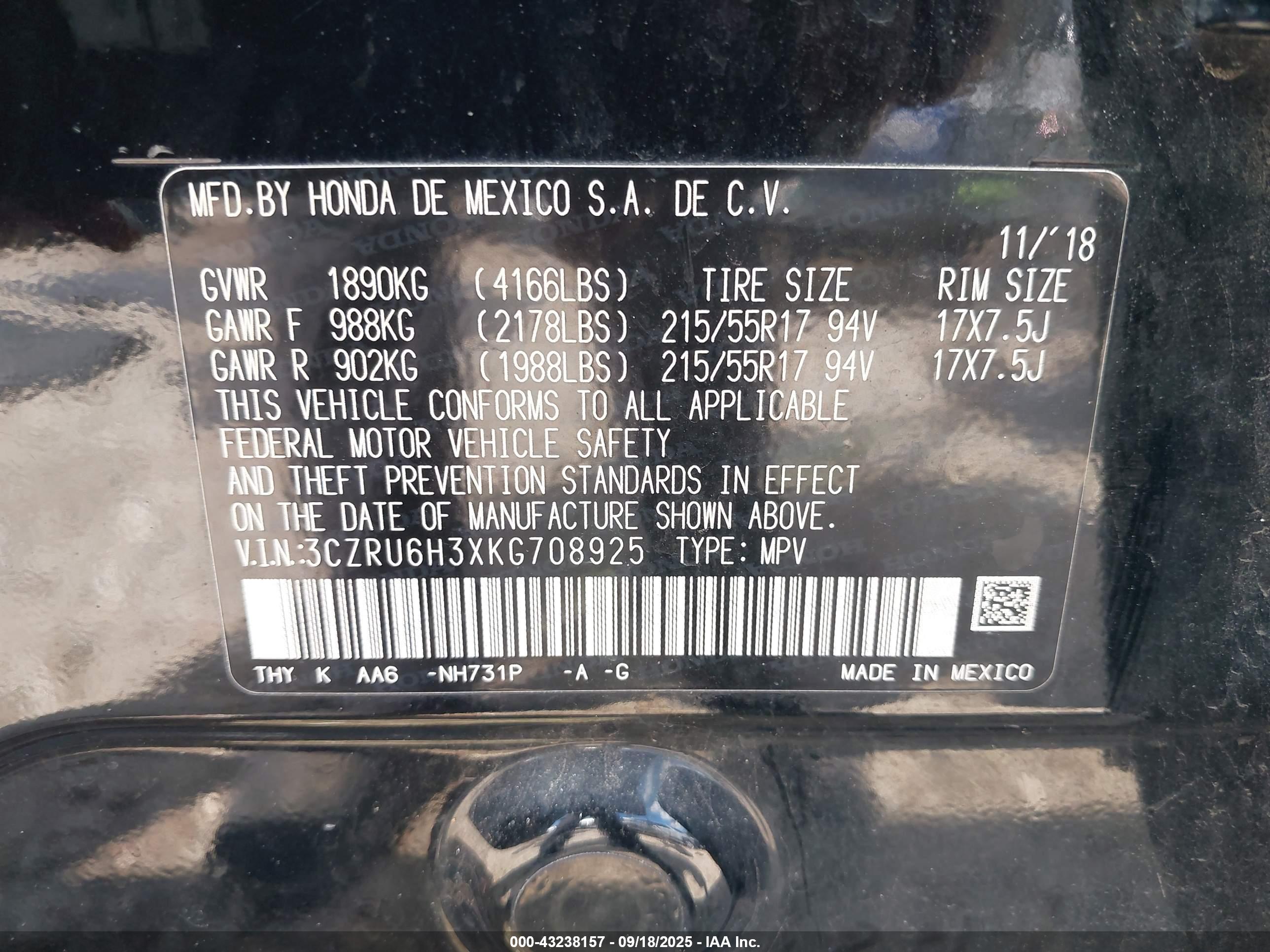 HONDA HR-V image 9