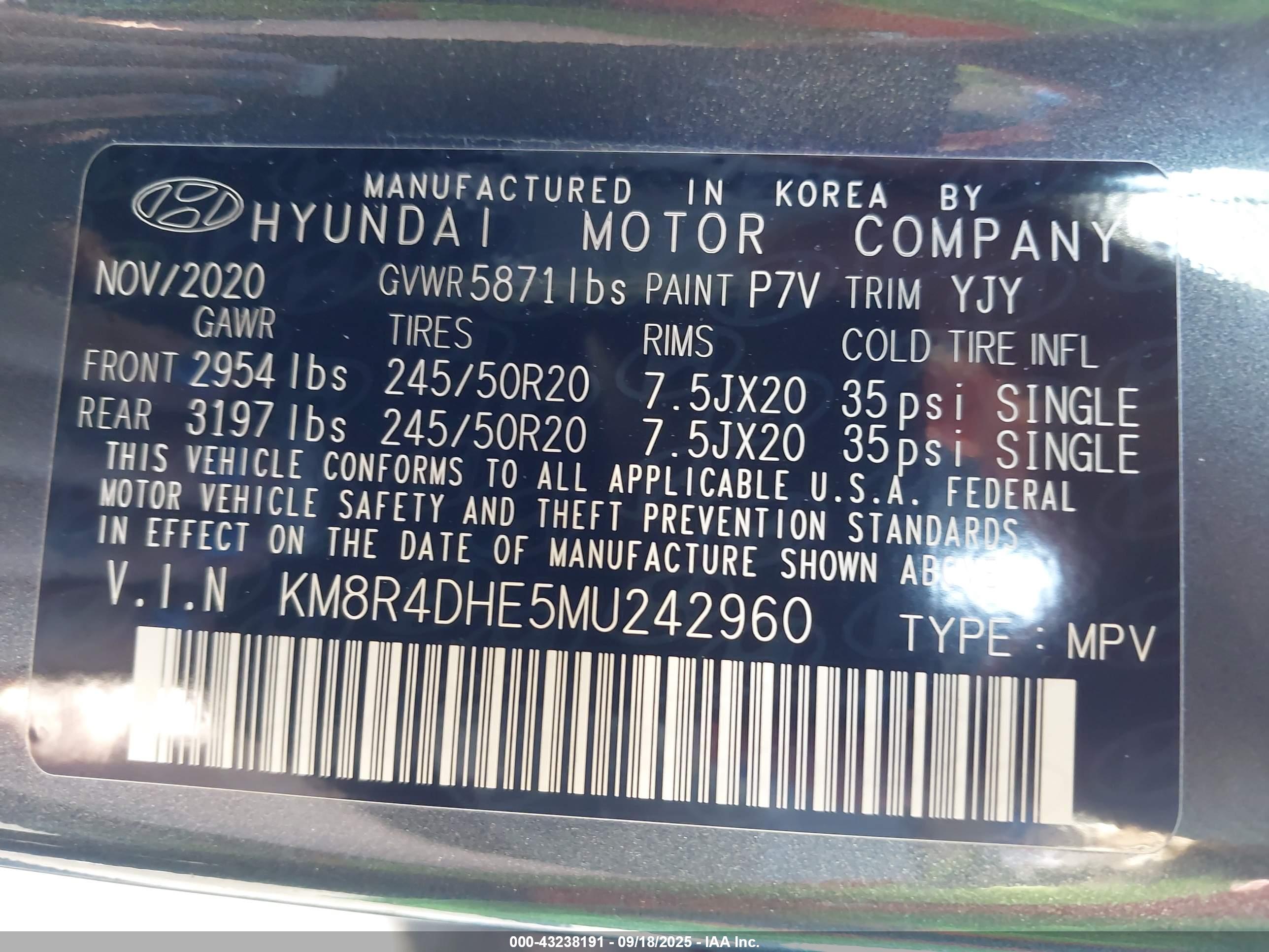 HYUNDAI PALISADE image 9