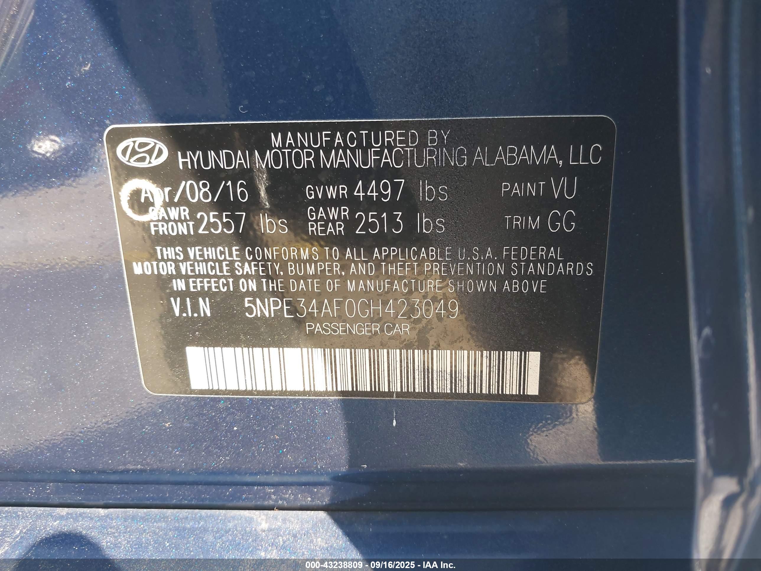 HYUNDAI SONATA image 9