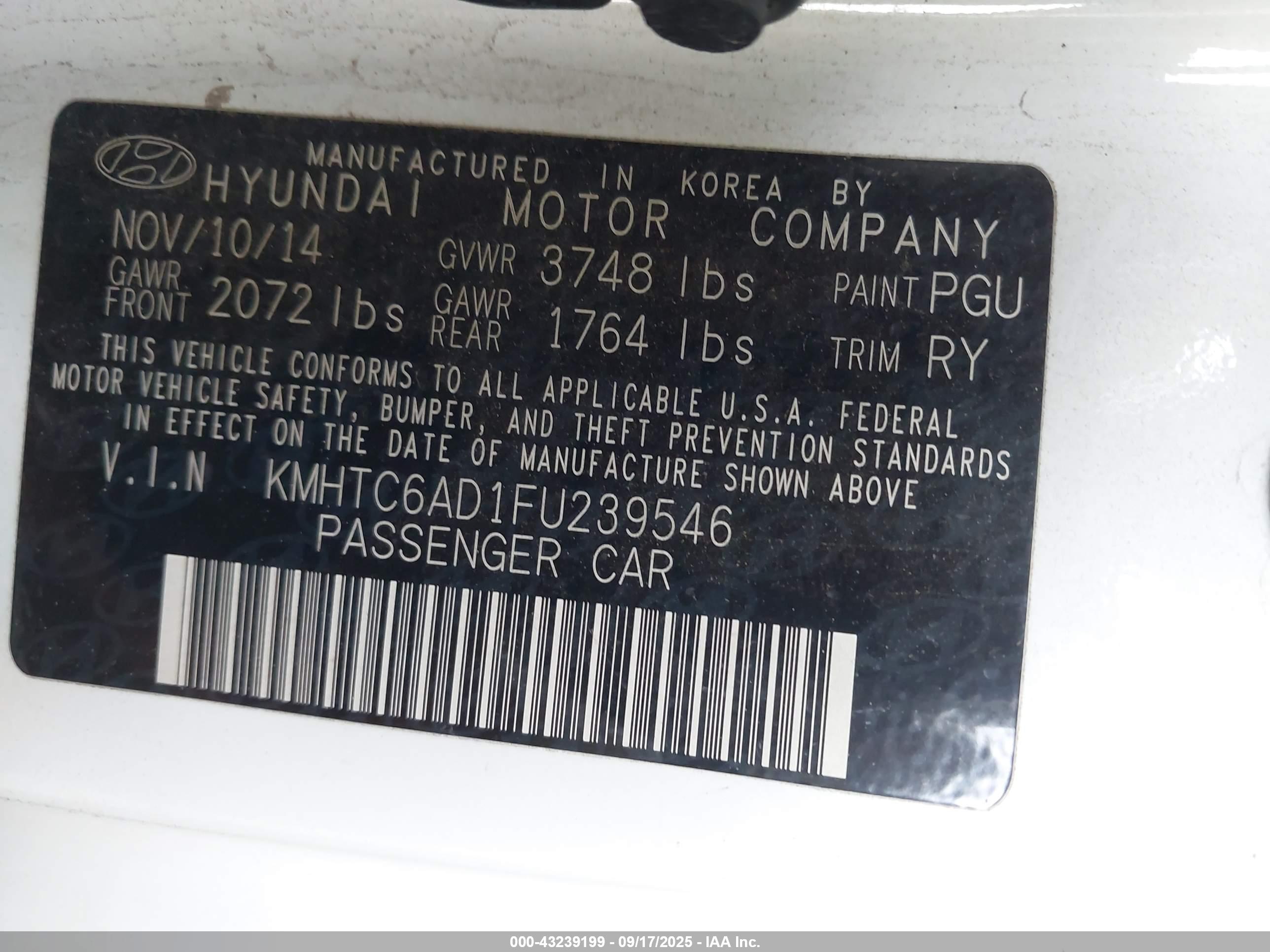 HYUNDAI VELOSTER image 9