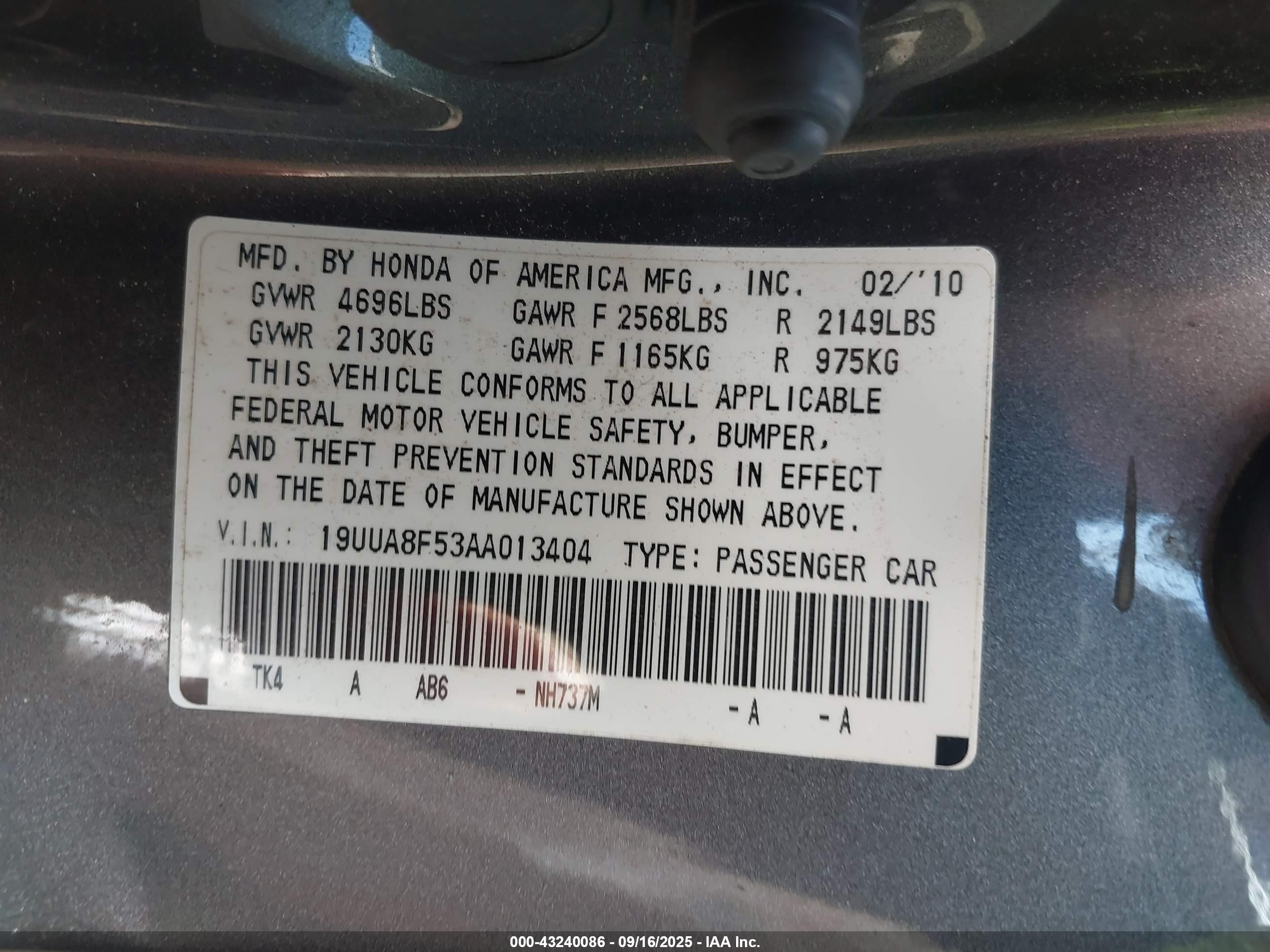 ACURA TL image 9