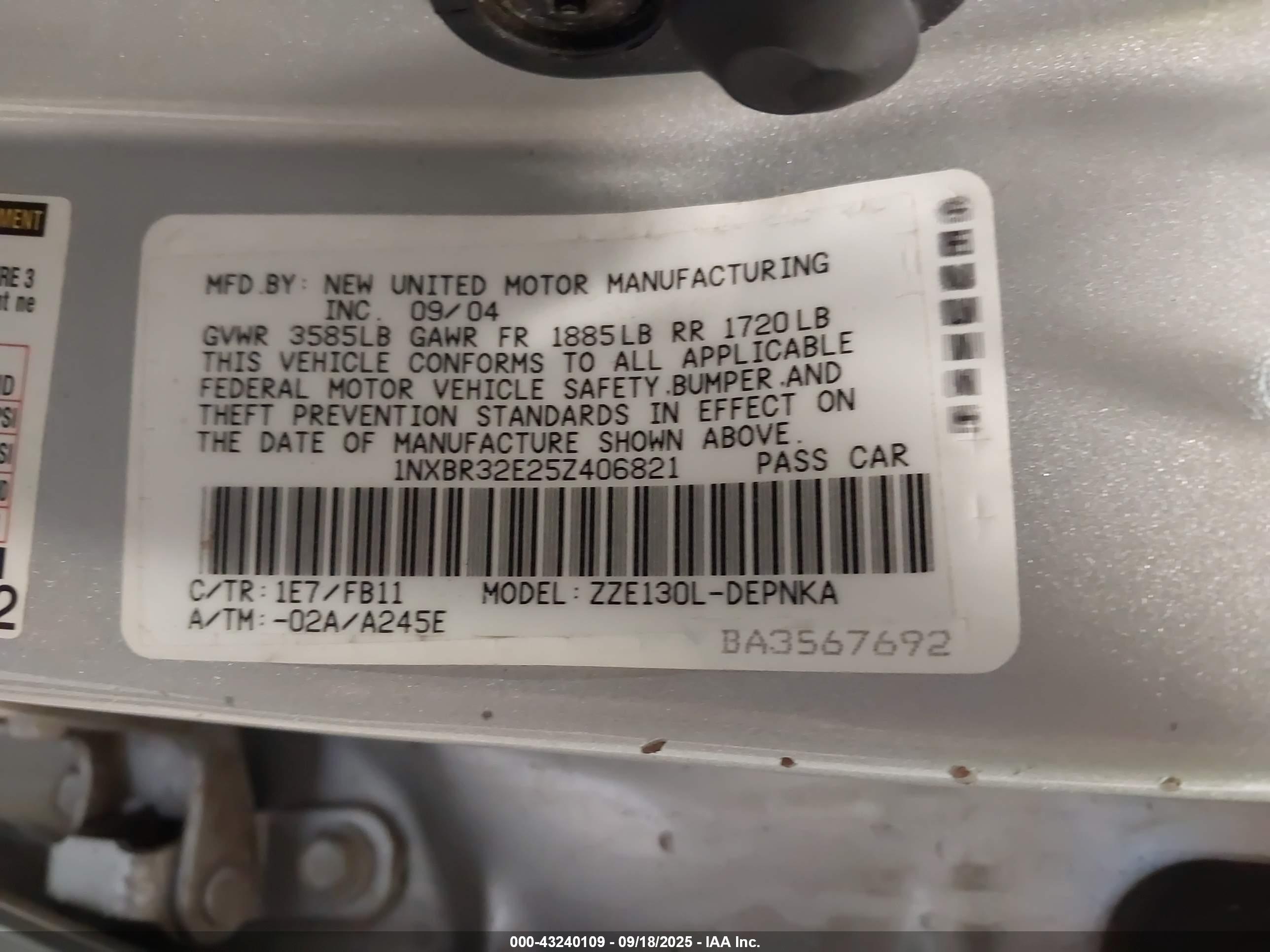 TOYOTA COROLLA image 9
