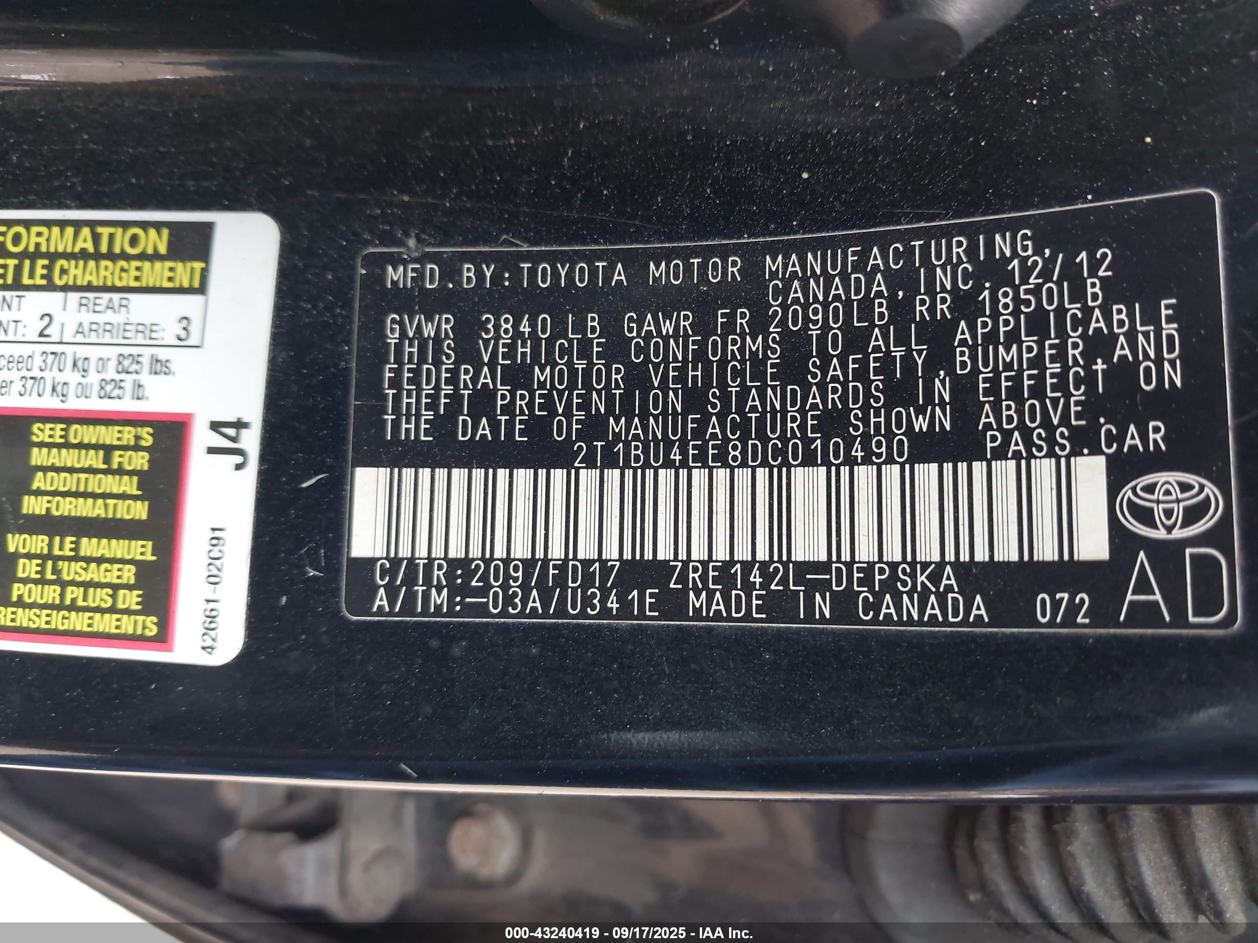 TOYOTA COROLLA image 9