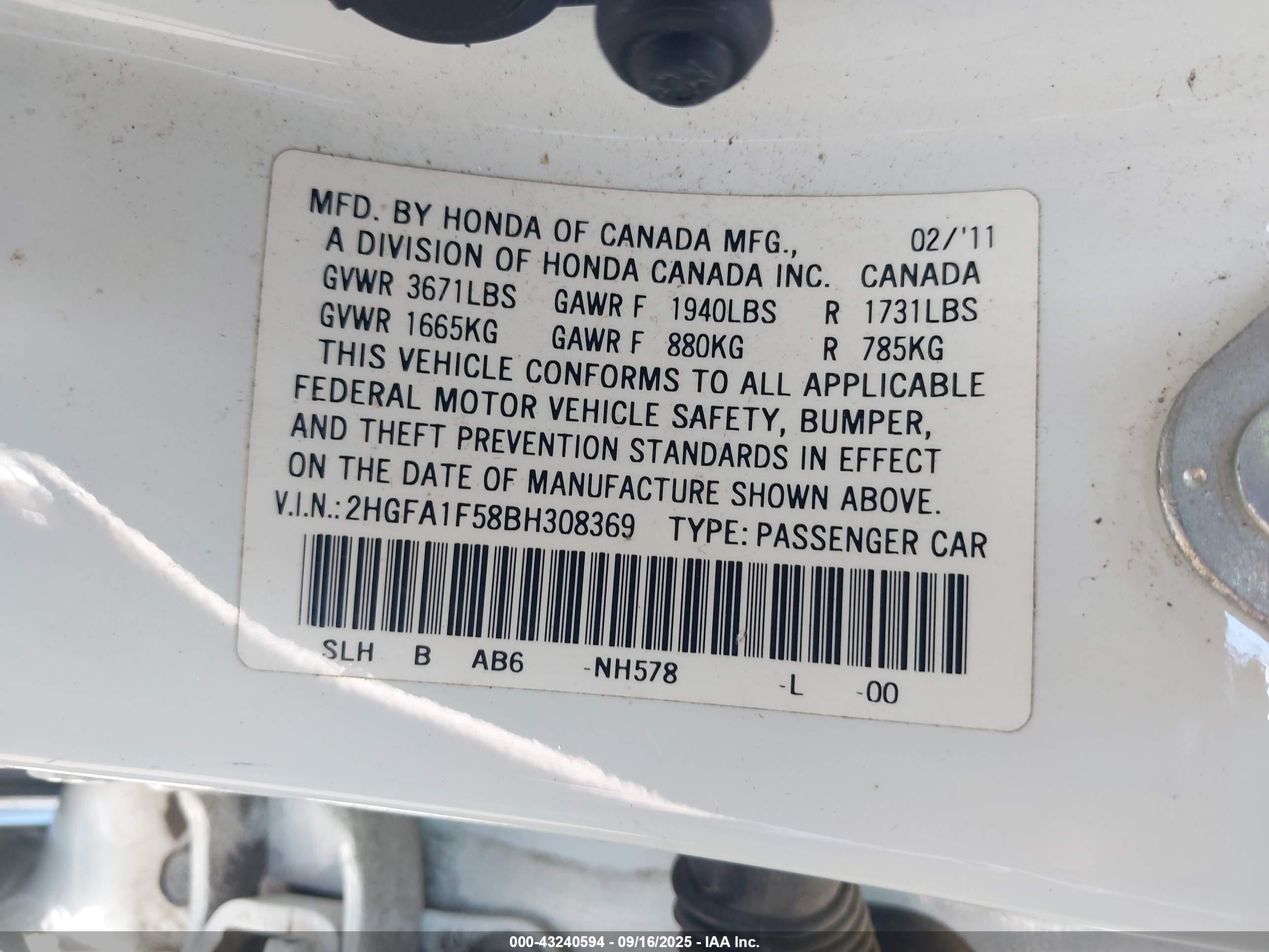 HONDA CIVIC image 9