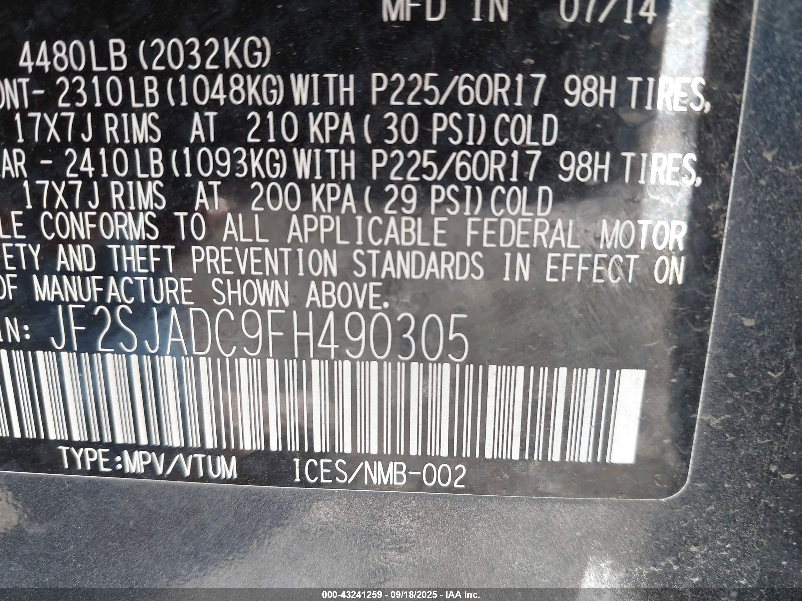 SUBARU FORESTER image 9