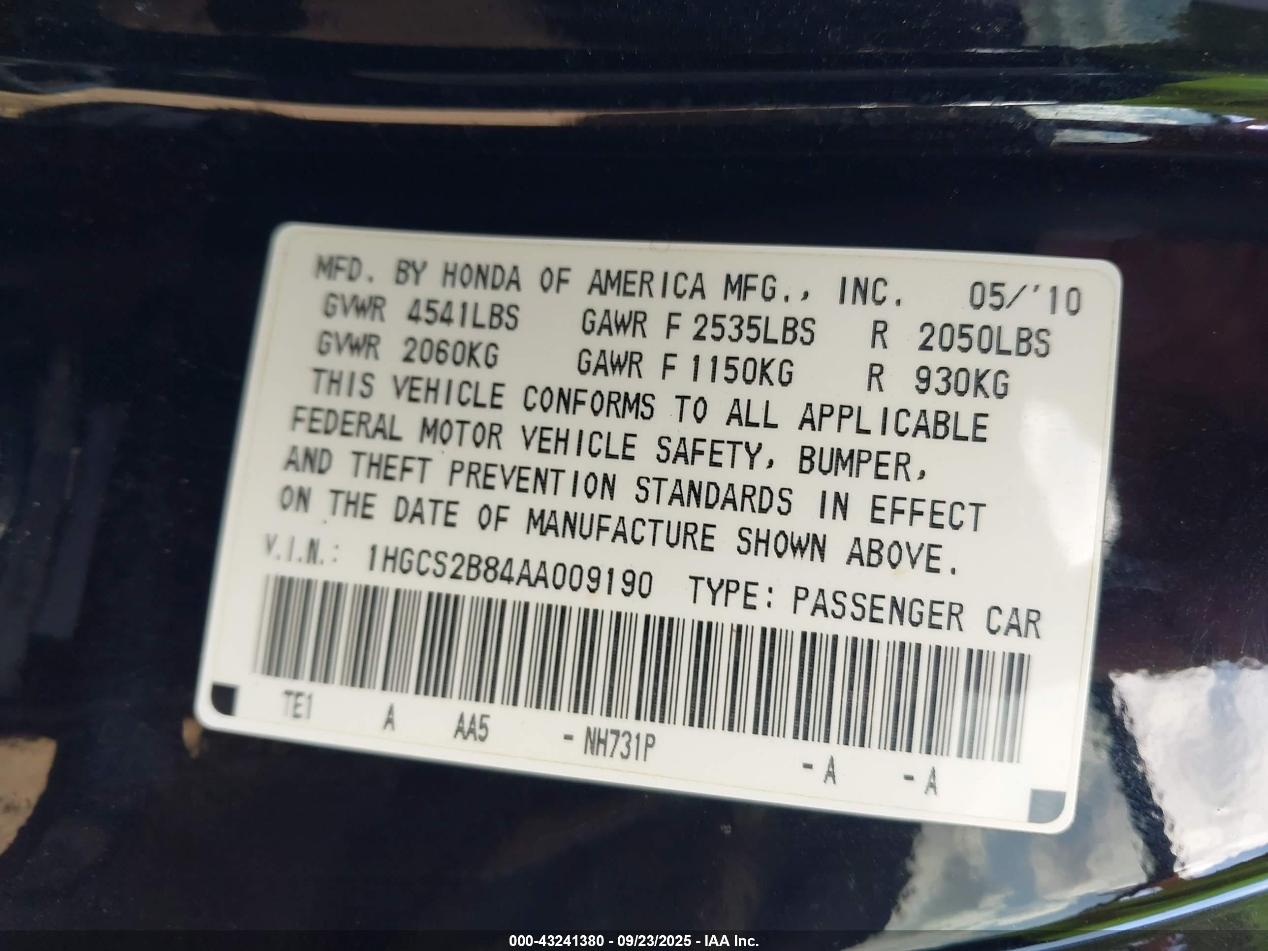 HONDA ACCORD image 9
