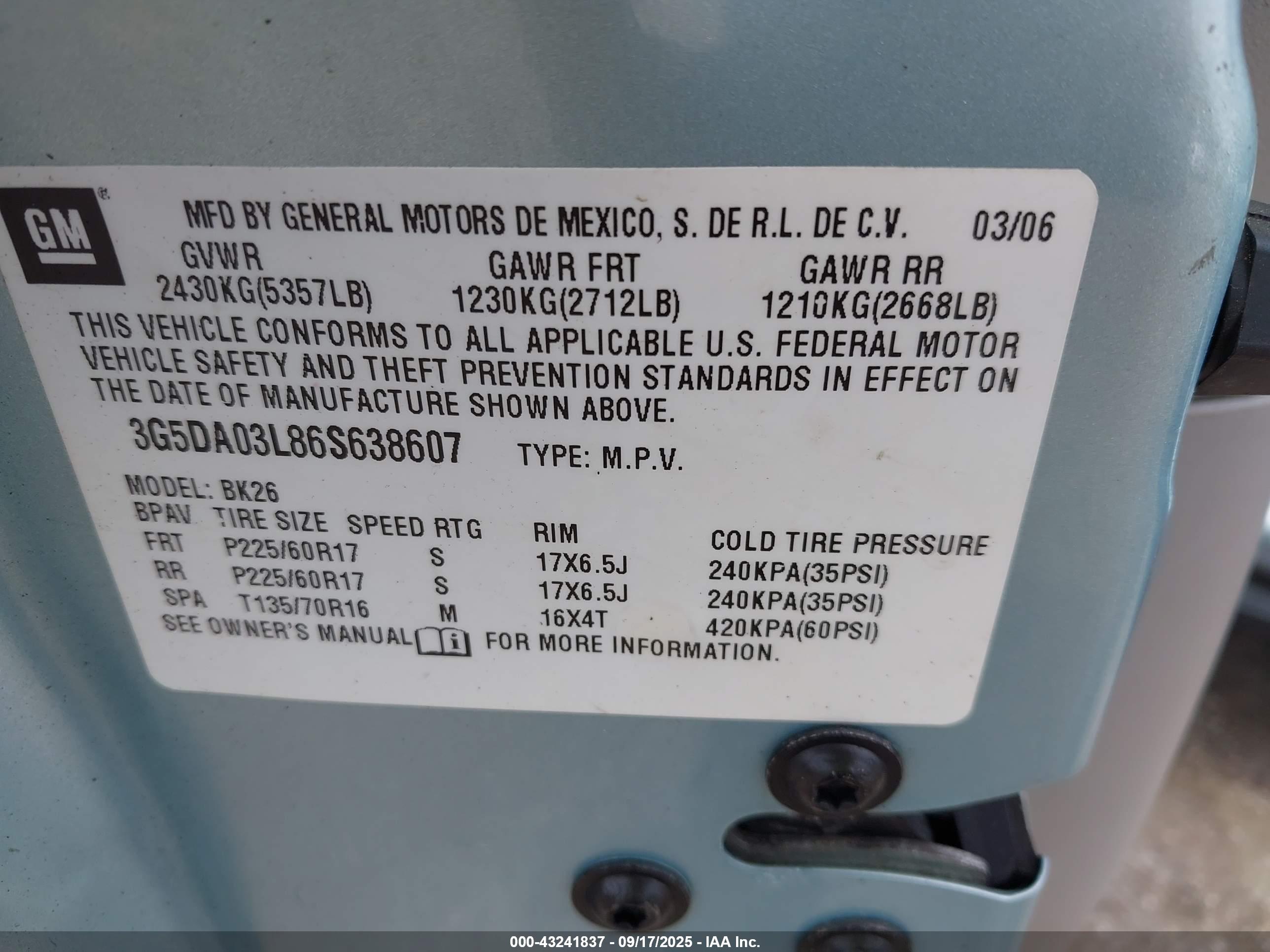 BUICK RENDEZVOUS image 9
