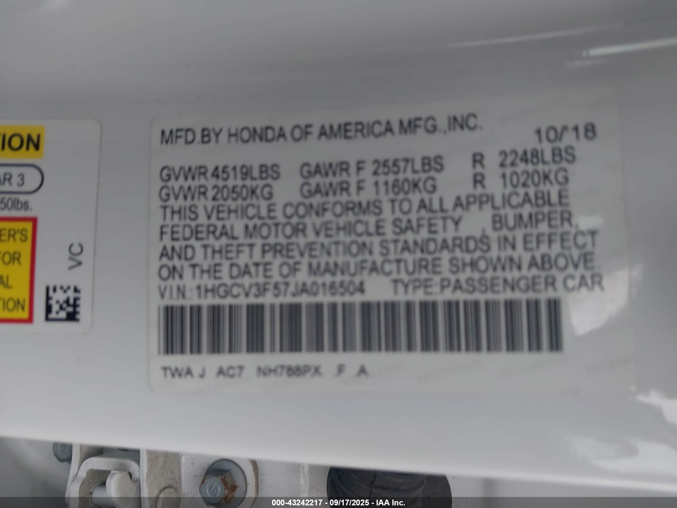 HONDA ACCORD image 9