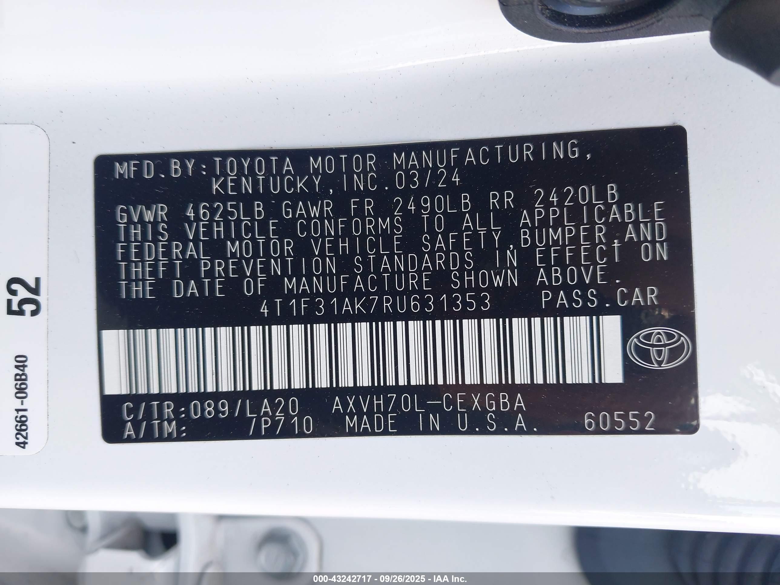 TOYOTA CAMRY image 9