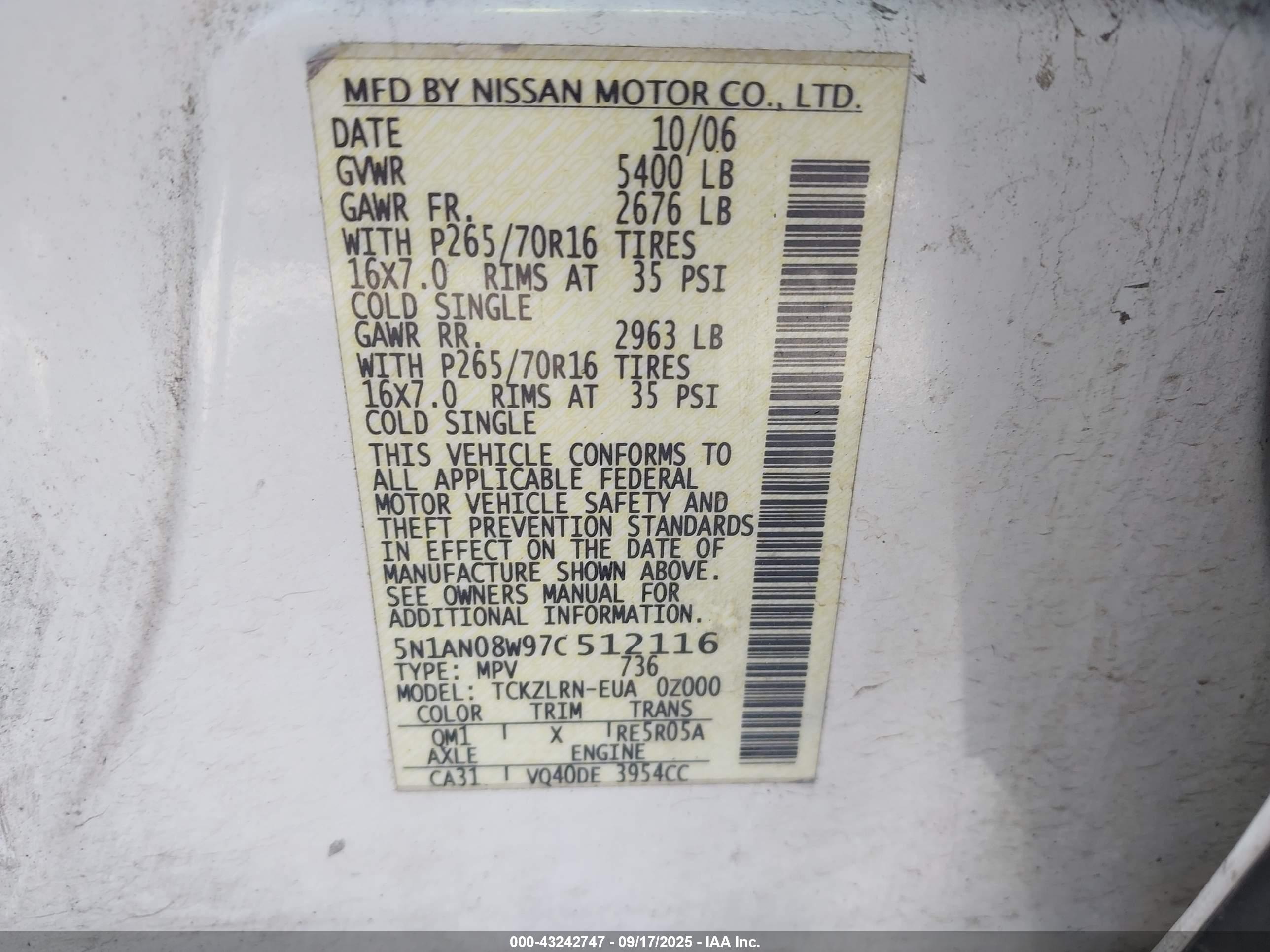 NISSAN XTERRA image 9