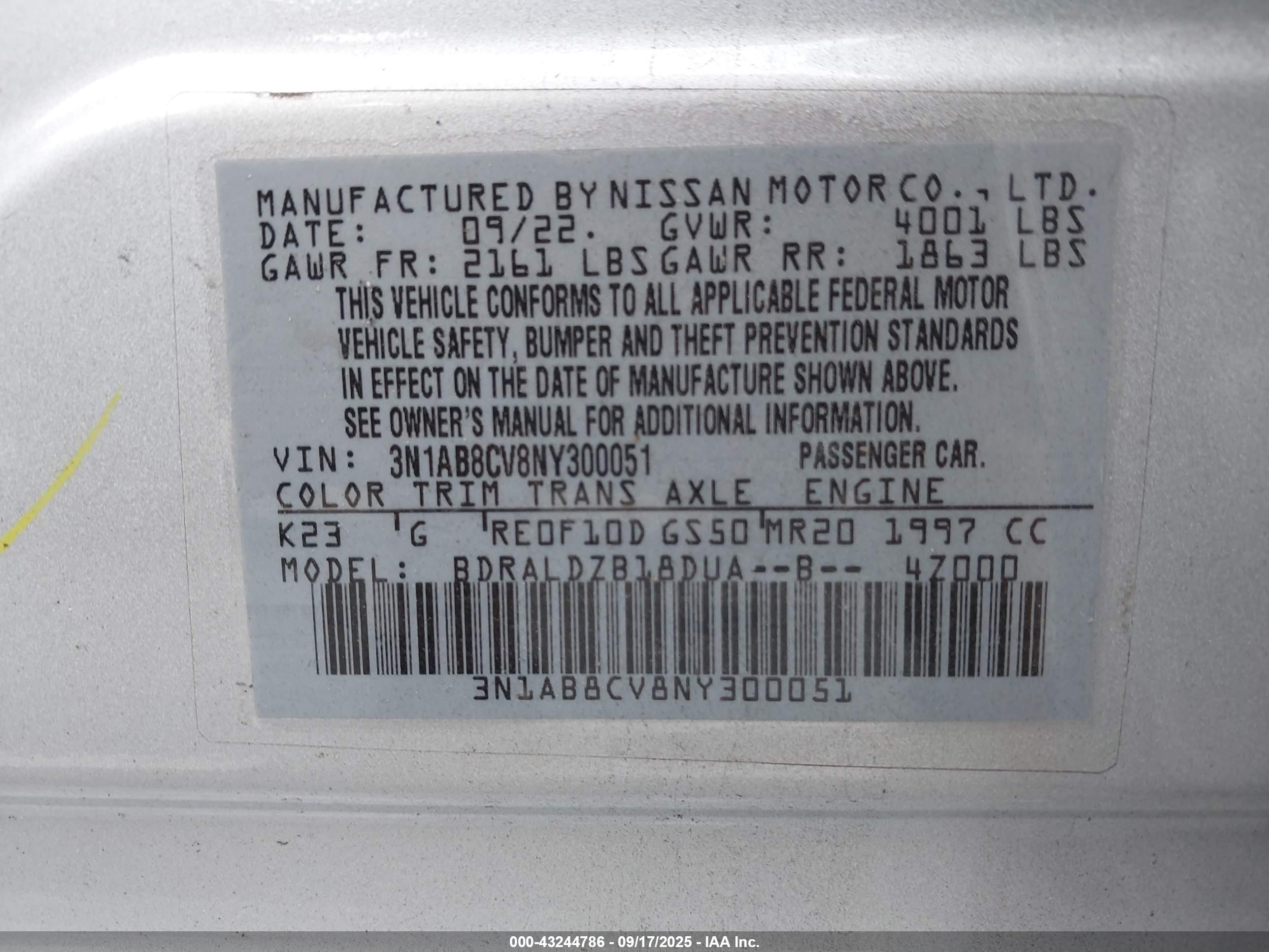 NISSAN SENTRA image 9