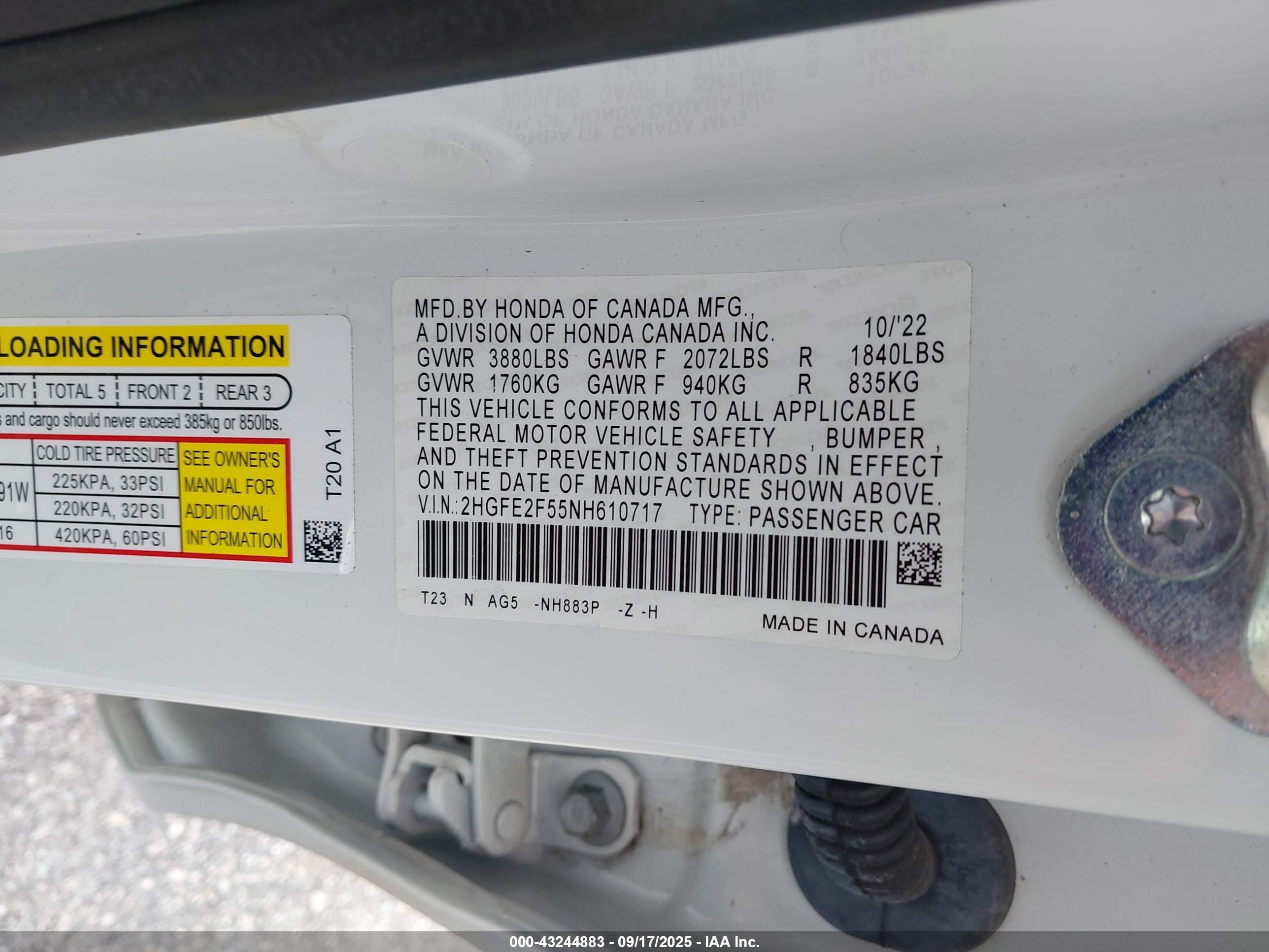 HONDA CIVIC image 9