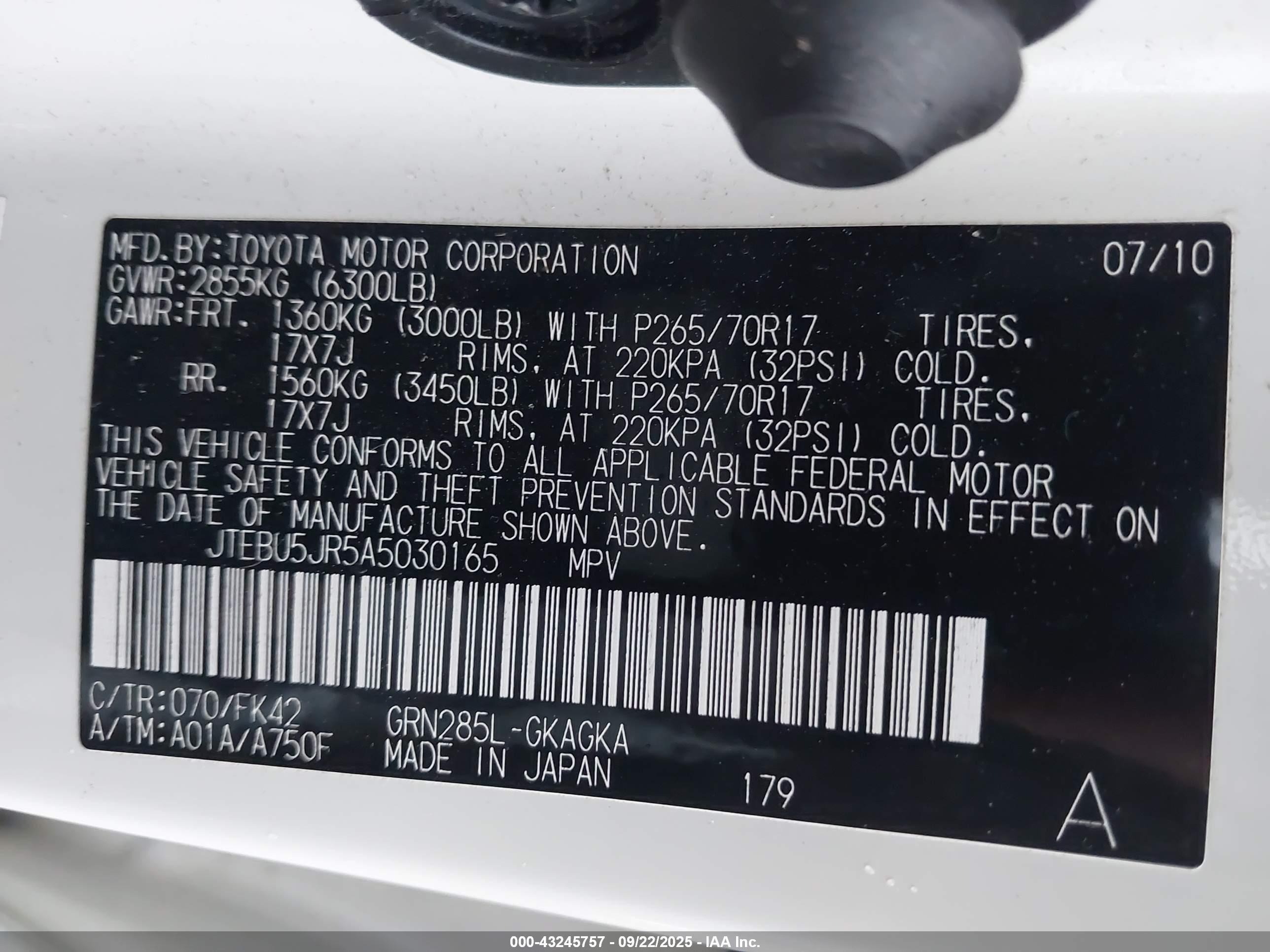 TOYOTA 4RUNNER image 9
