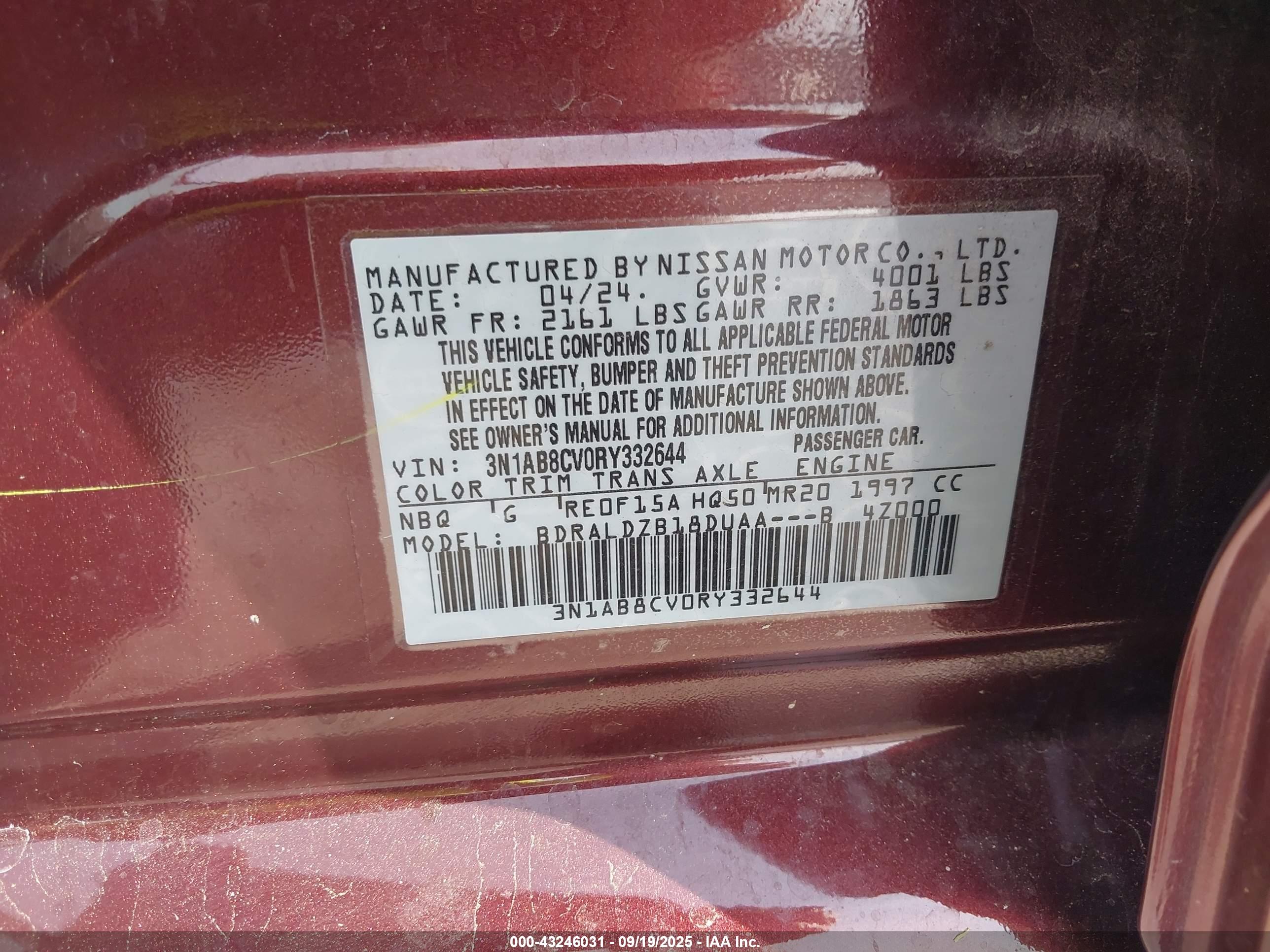 NISSAN SENTRA image 9