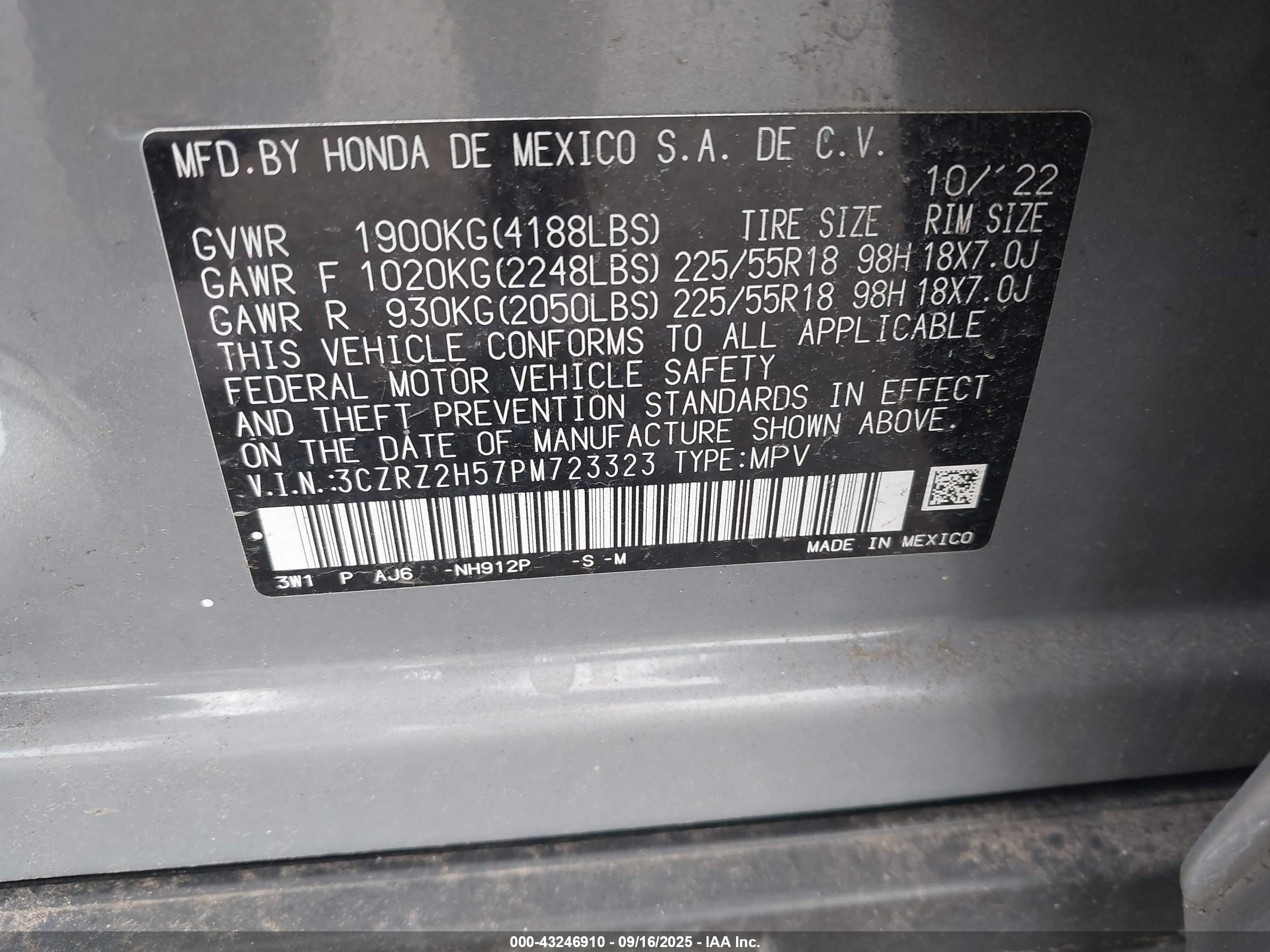 HONDA HR-V image 9