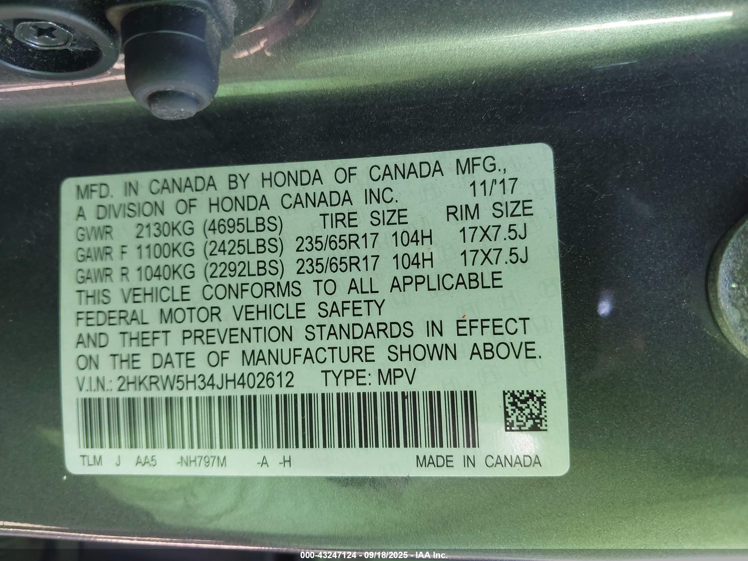 HONDA CR-V image 9