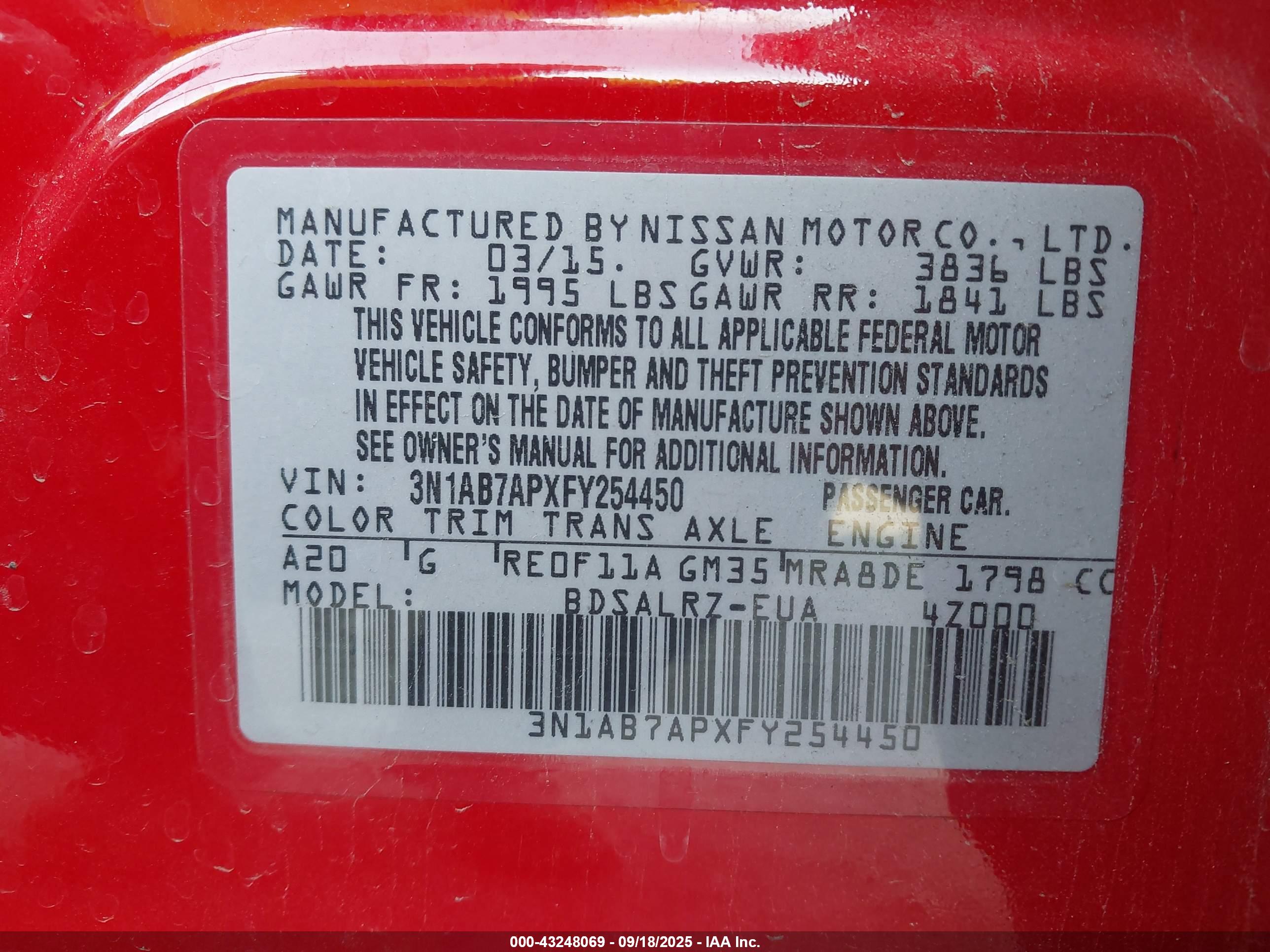 NISSAN SENTRA image 9