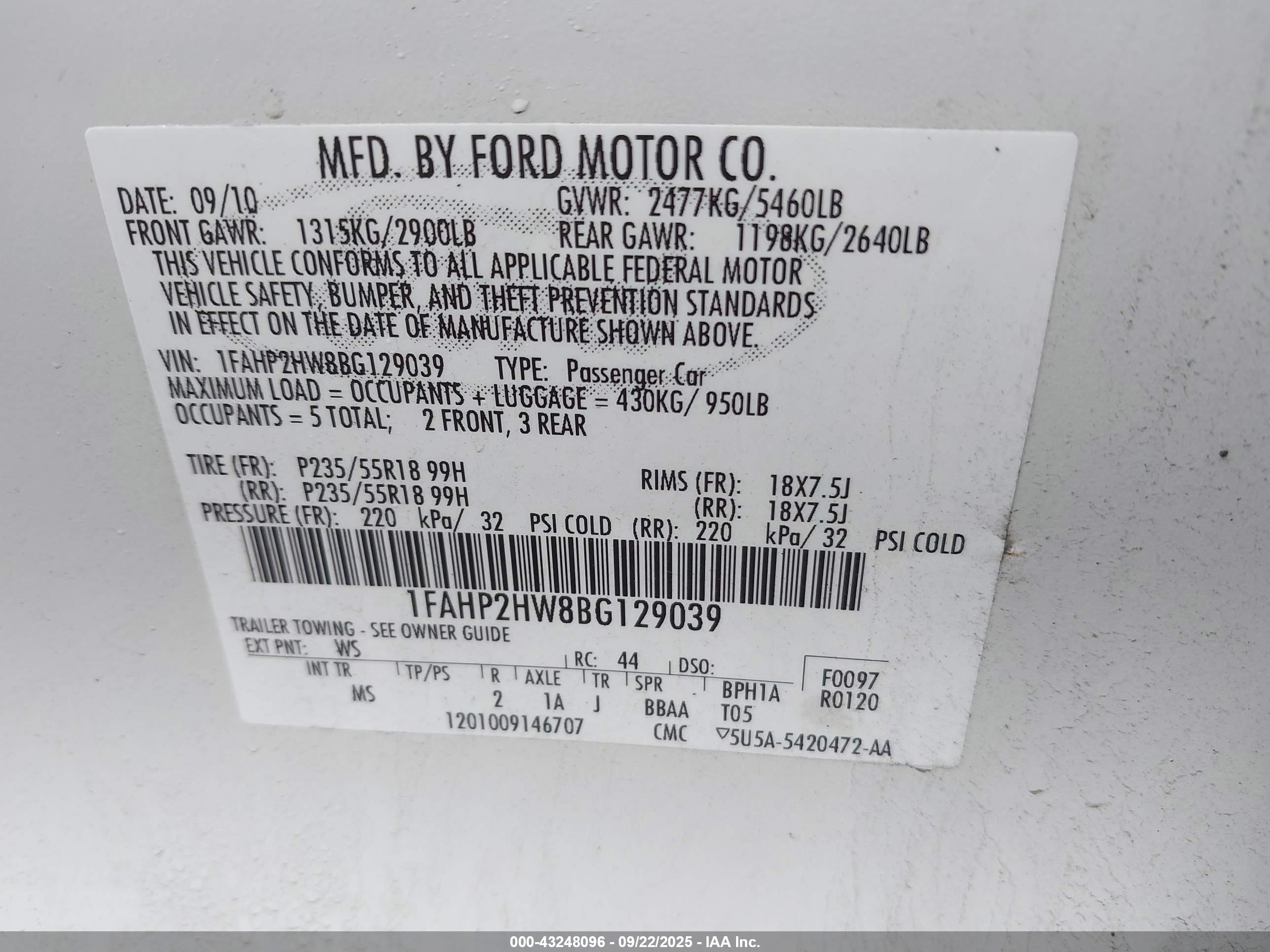 FORD TAURUS image 9