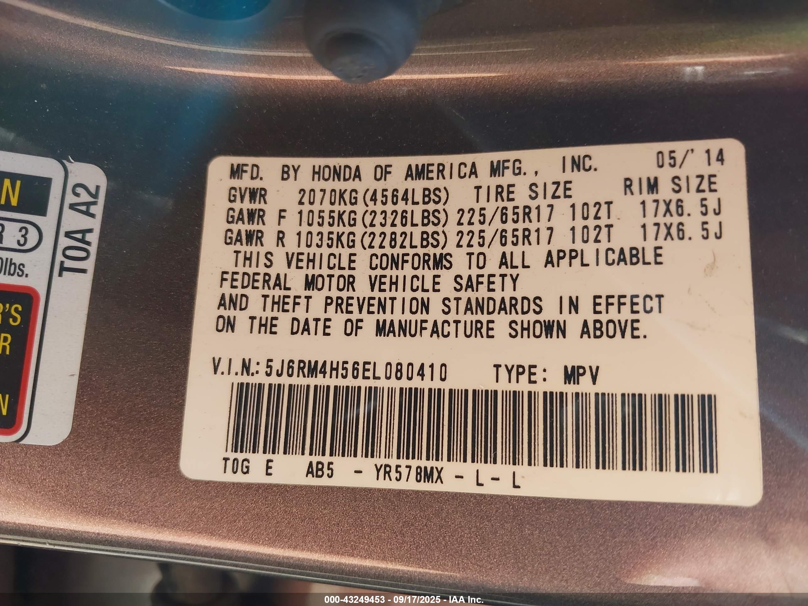 HONDA CR-V image 9