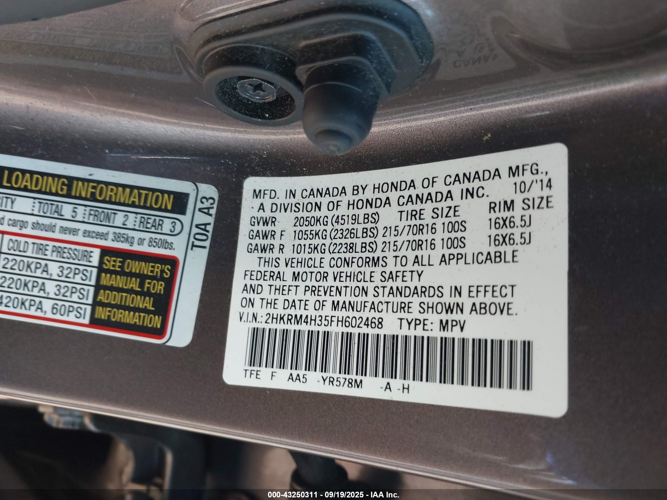 HONDA CR-V image 9