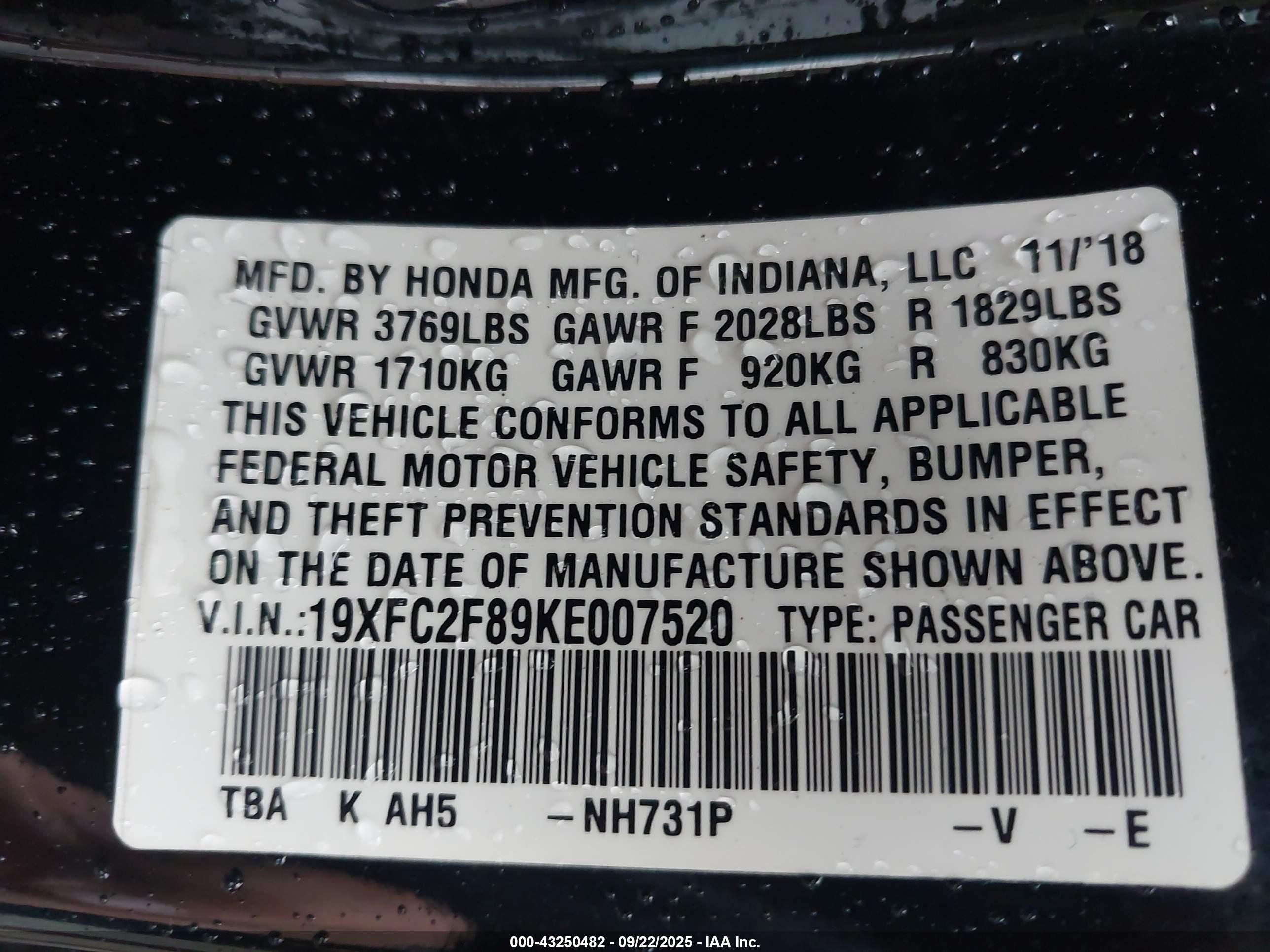 HONDA CIVIC image 9