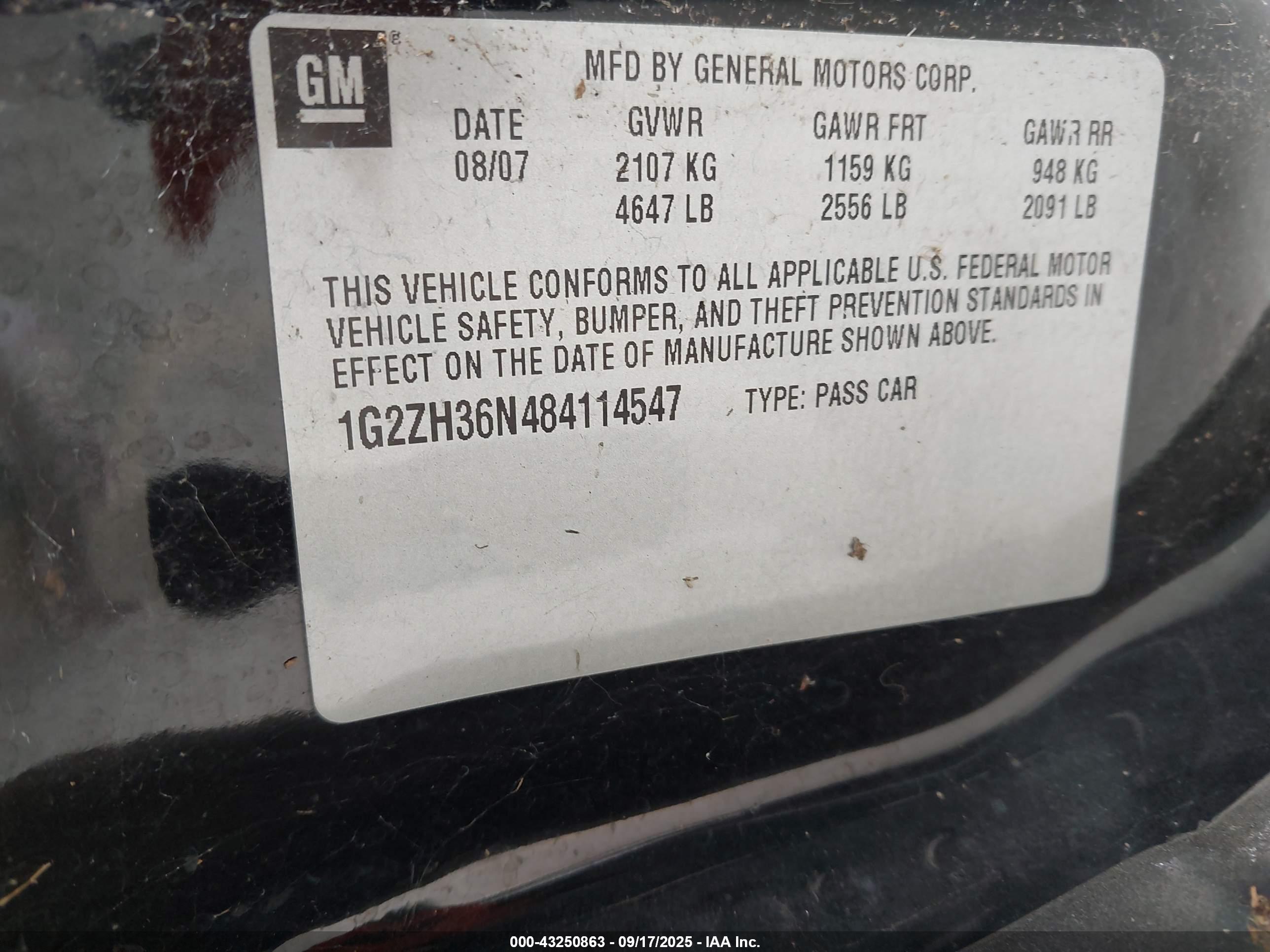 PONTIAC G6 image 9