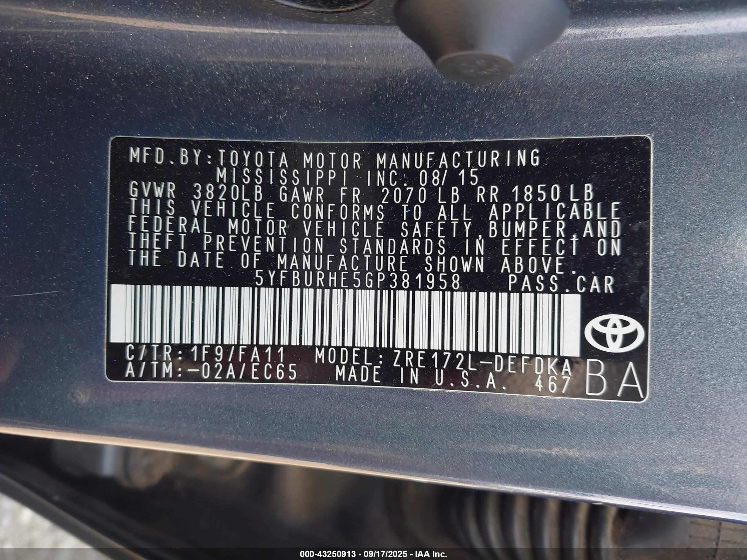 TOYOTA COROLLA image 9