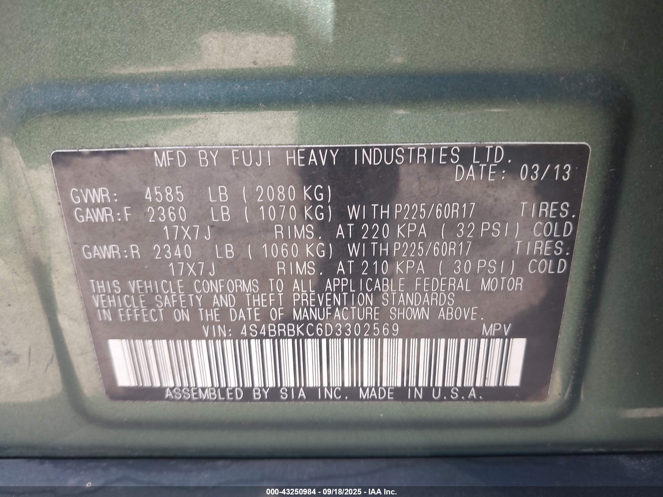 SUBARU OUTBACK image 9