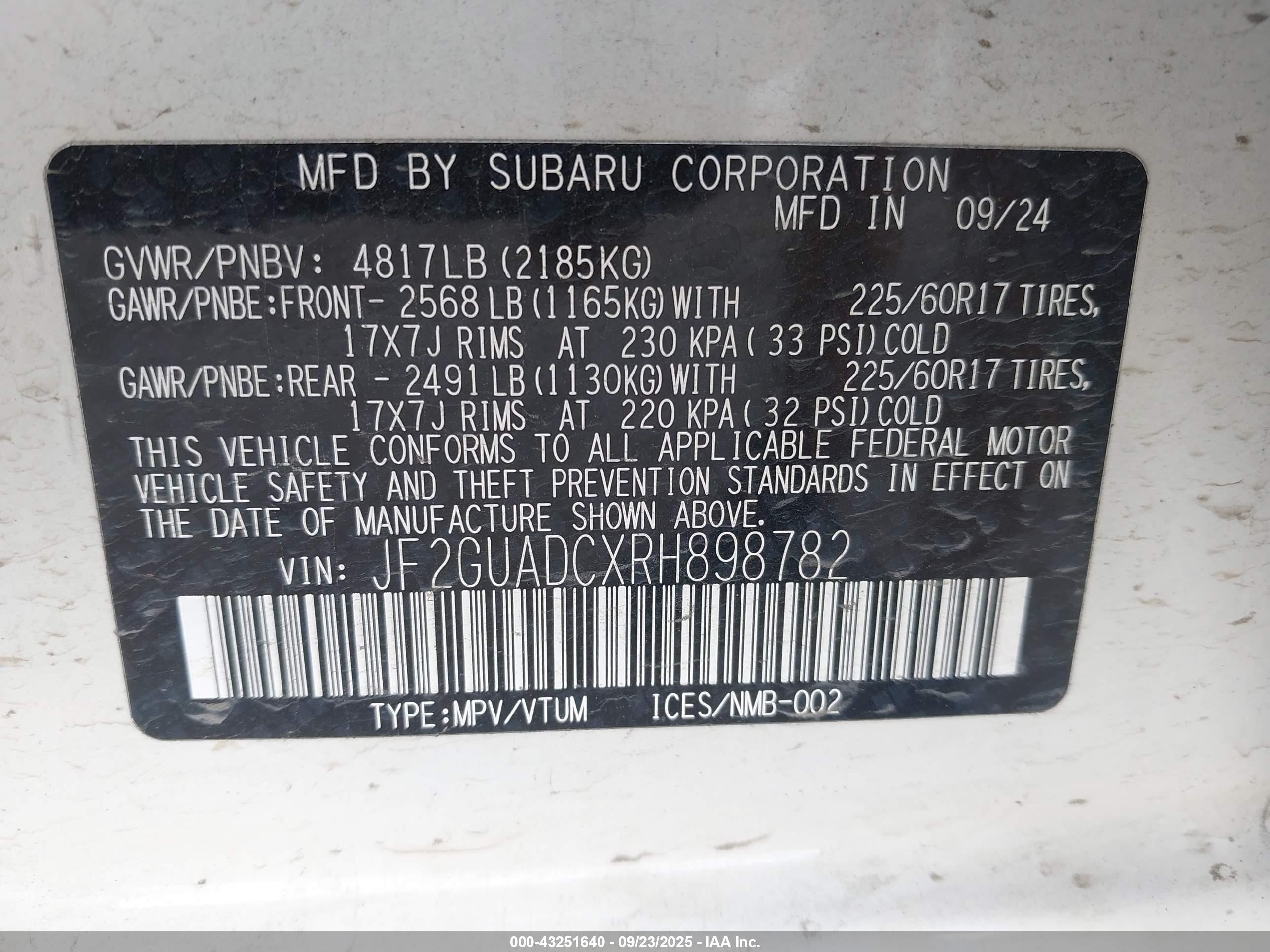 SUBARU CROSSTREK image 9