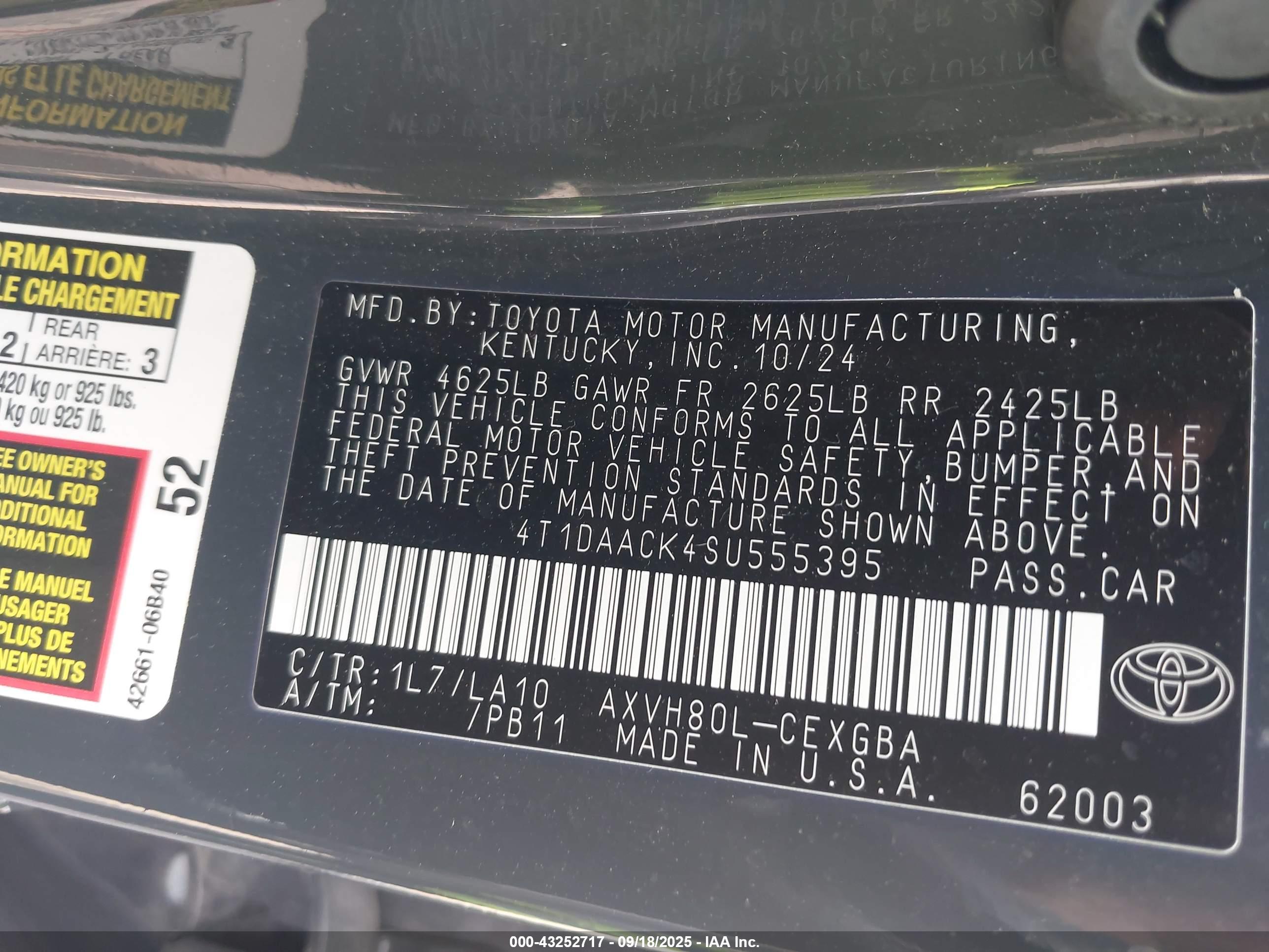 TOYOTA CAMRY image 11