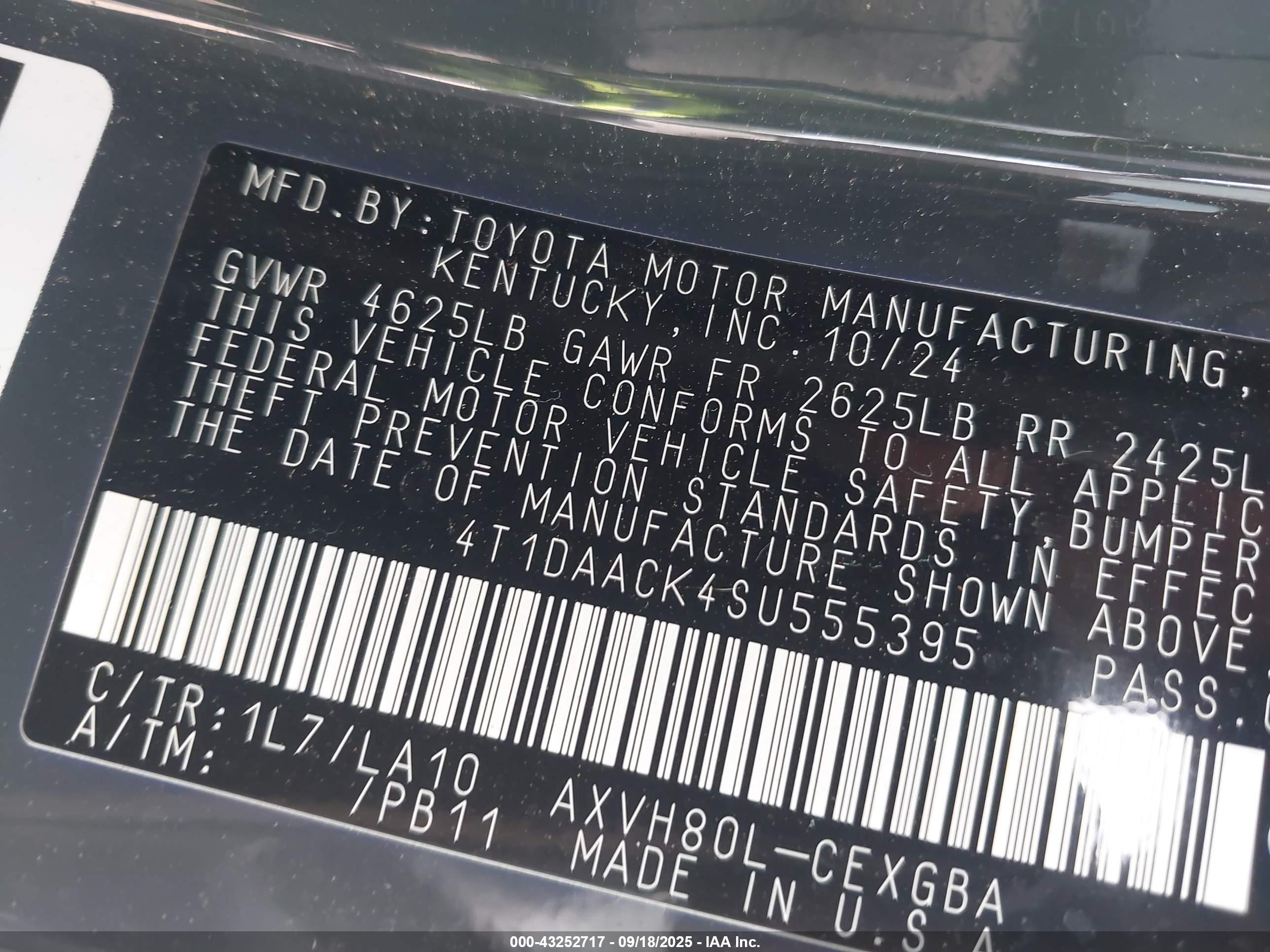TOYOTA CAMRY image 9