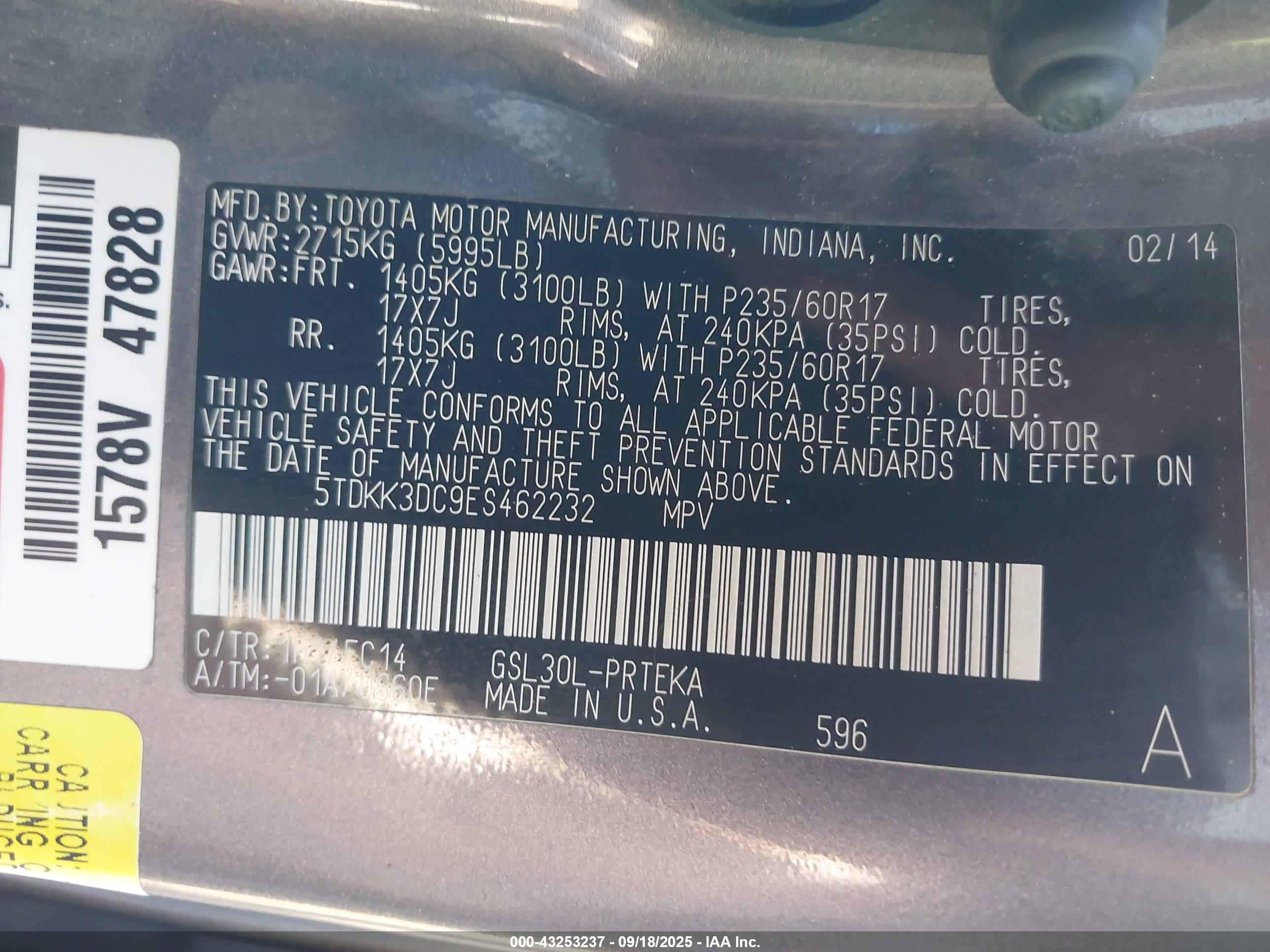TOYOTA SIENNA image 9