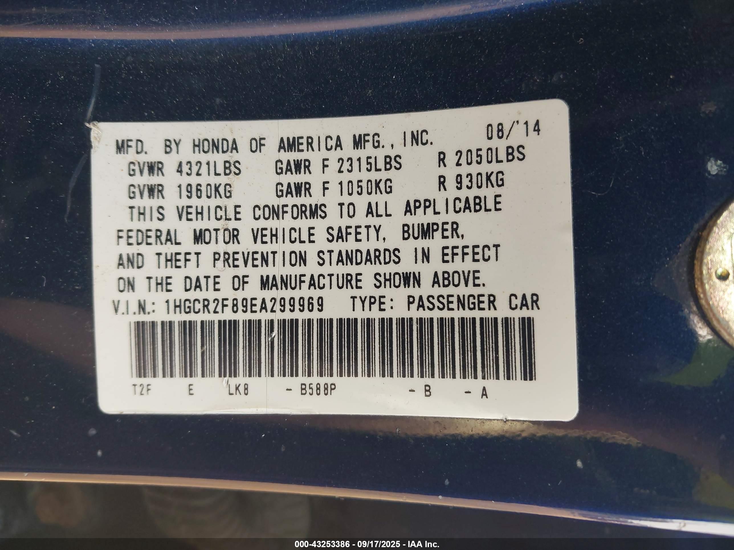 HONDA ACCORD image 9