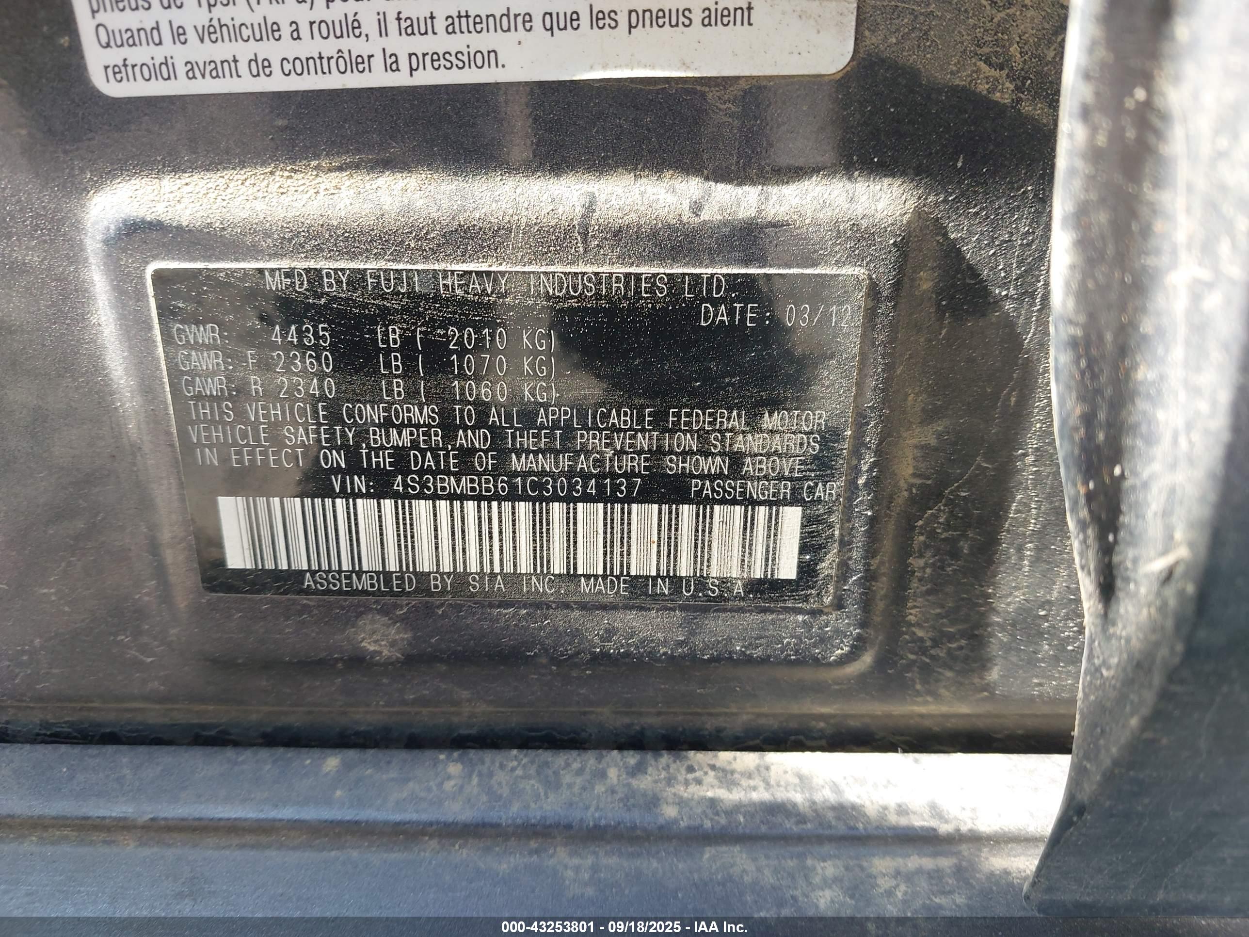 SUBARU LEGACY image 9
