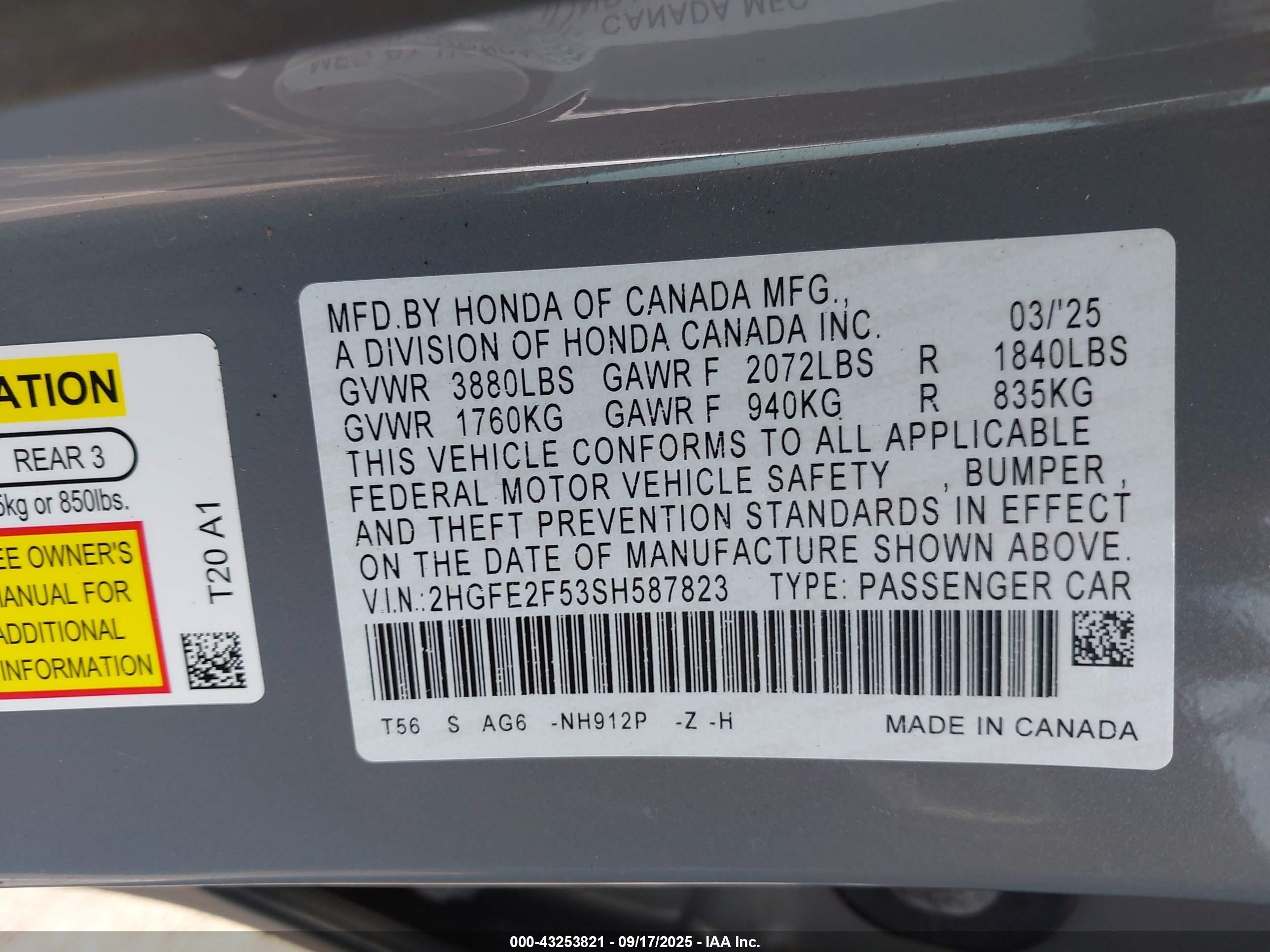 HONDA CIVIC image 9