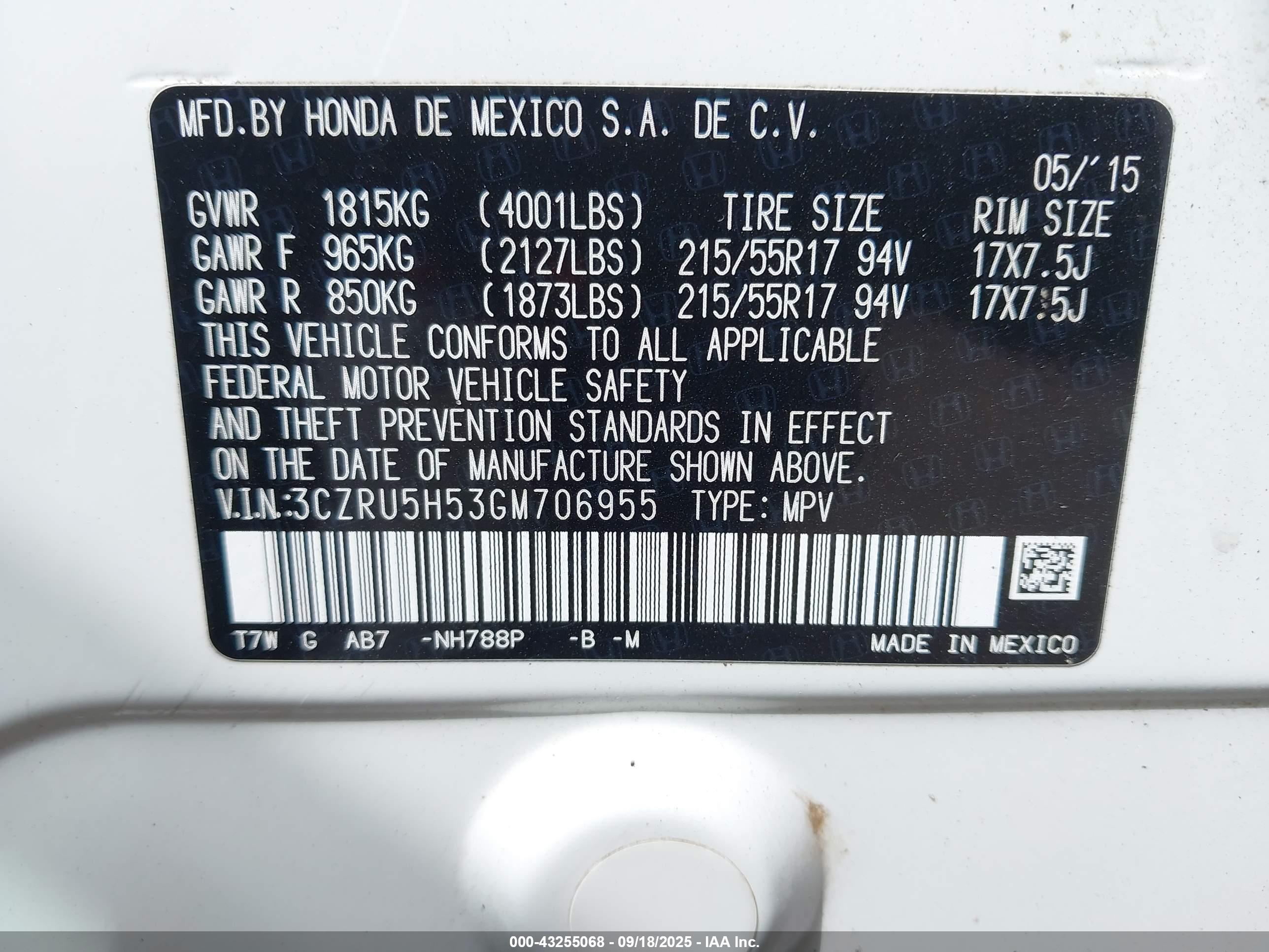 HONDA HR-V image 9