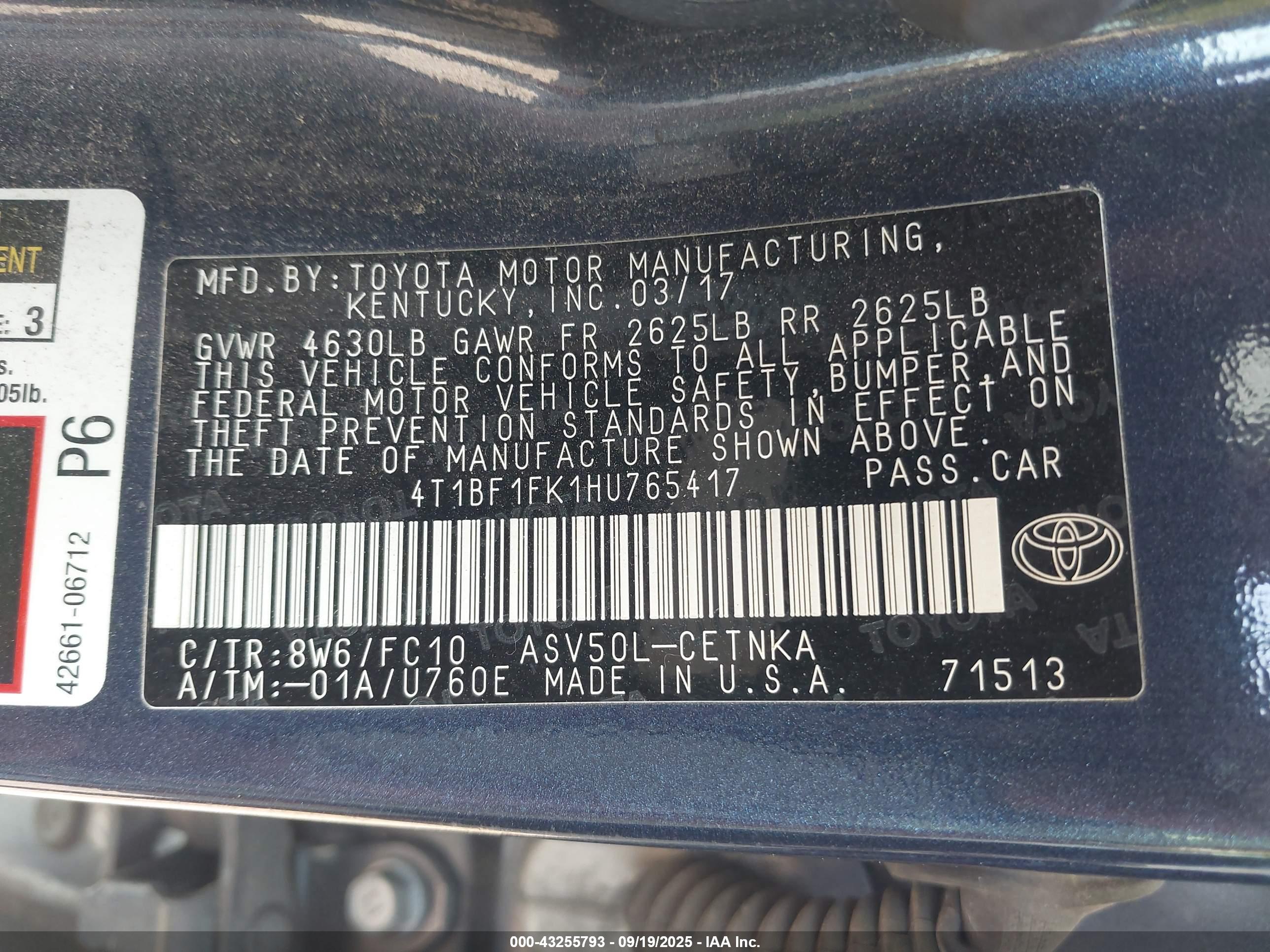 TOYOTA CAMRY image 9