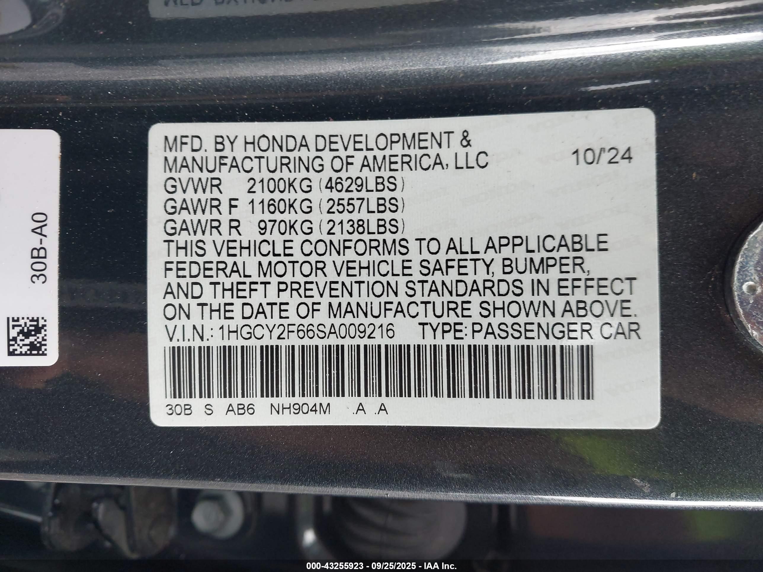 HONDA ACCORD image 9