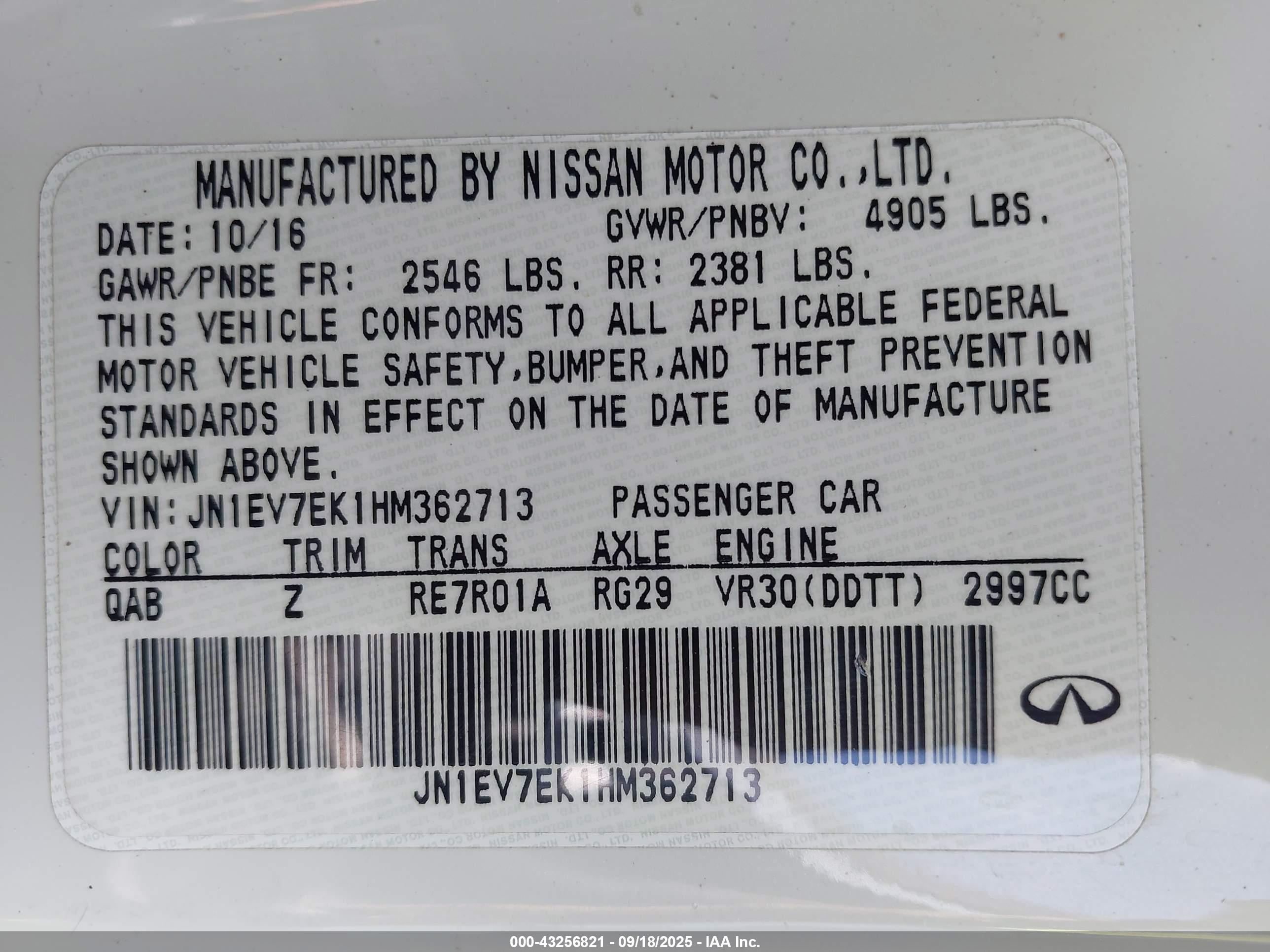 INFINITI Q60 image 9